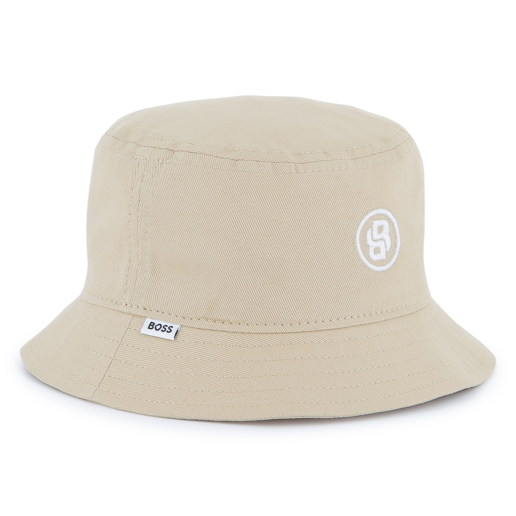 Embroidered cotton bucket hat BOSS for BOY