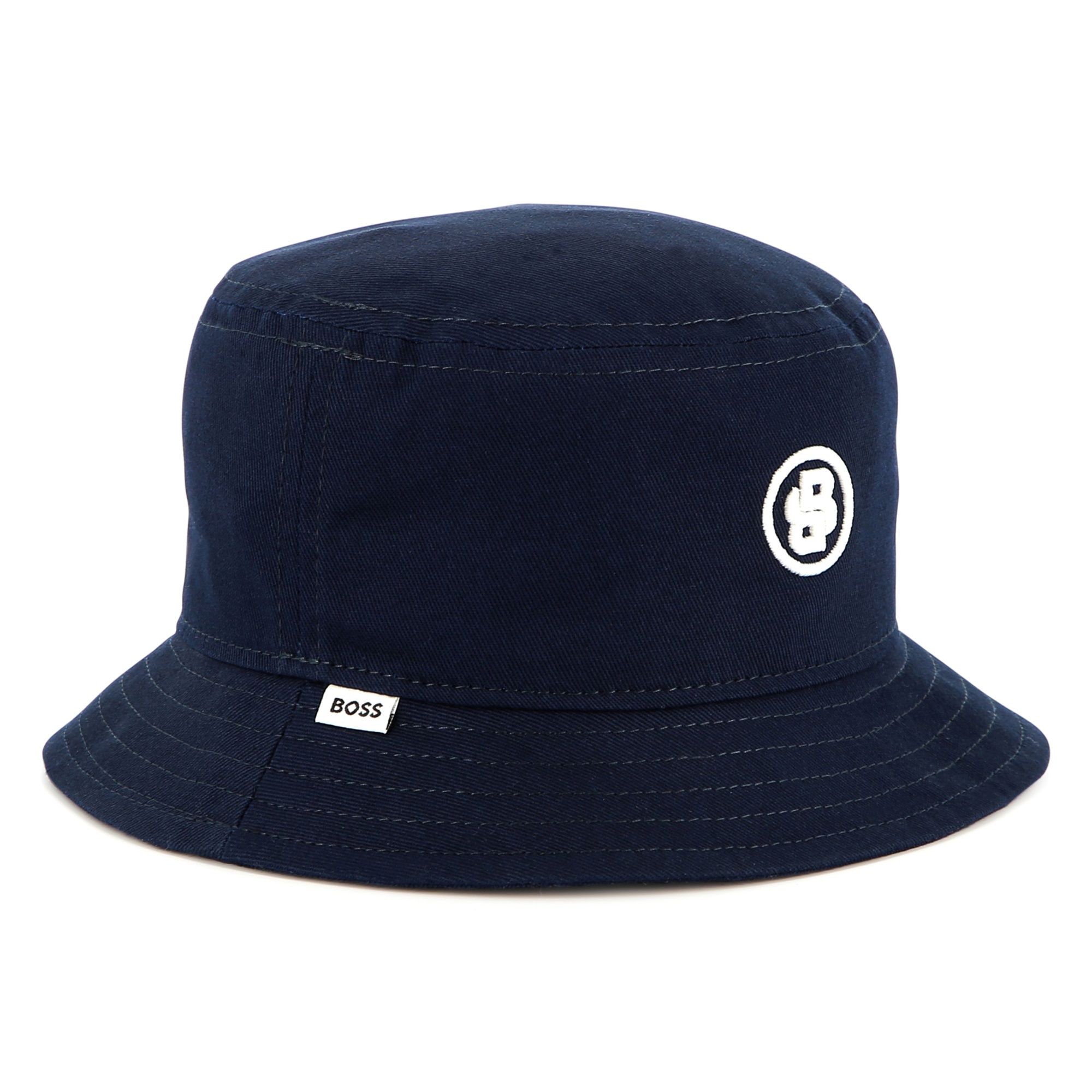 Embroidered cotton bucket hat BOSS for BOY