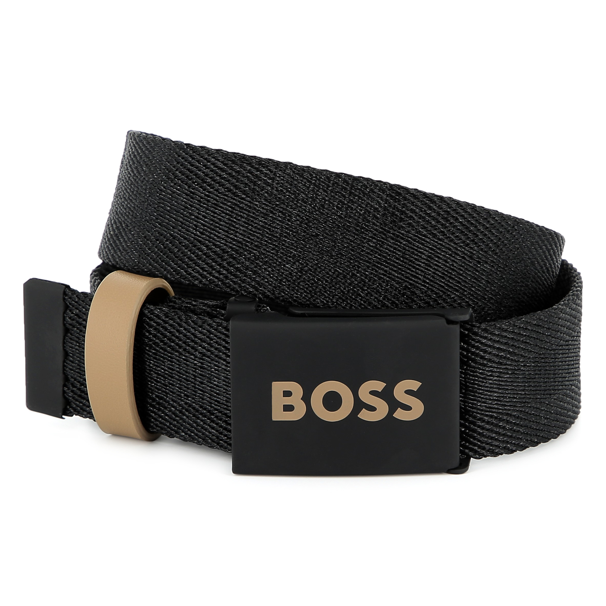 Leather belt with loop BOSS for BOY