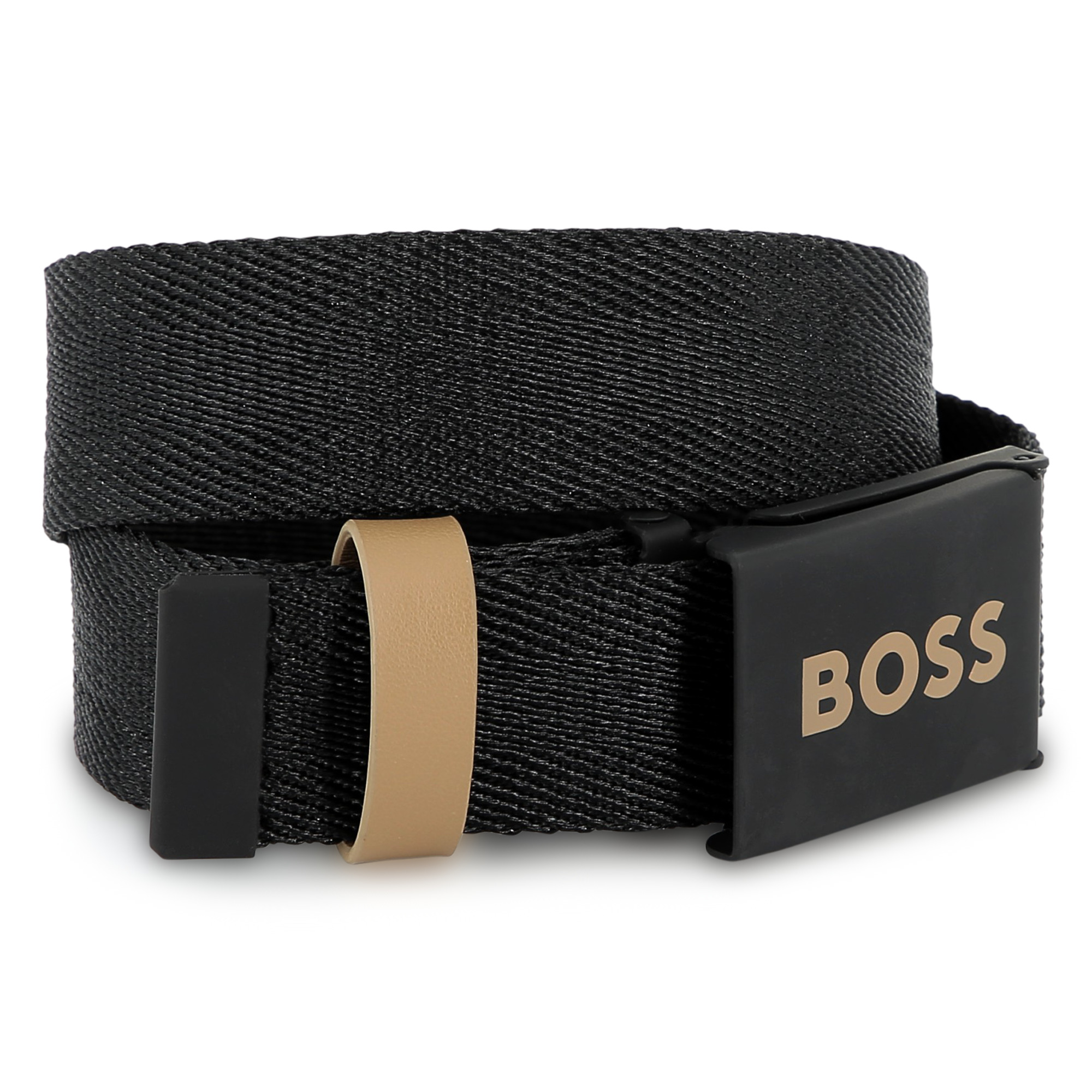 Leather belt with loop BOSS for BOY