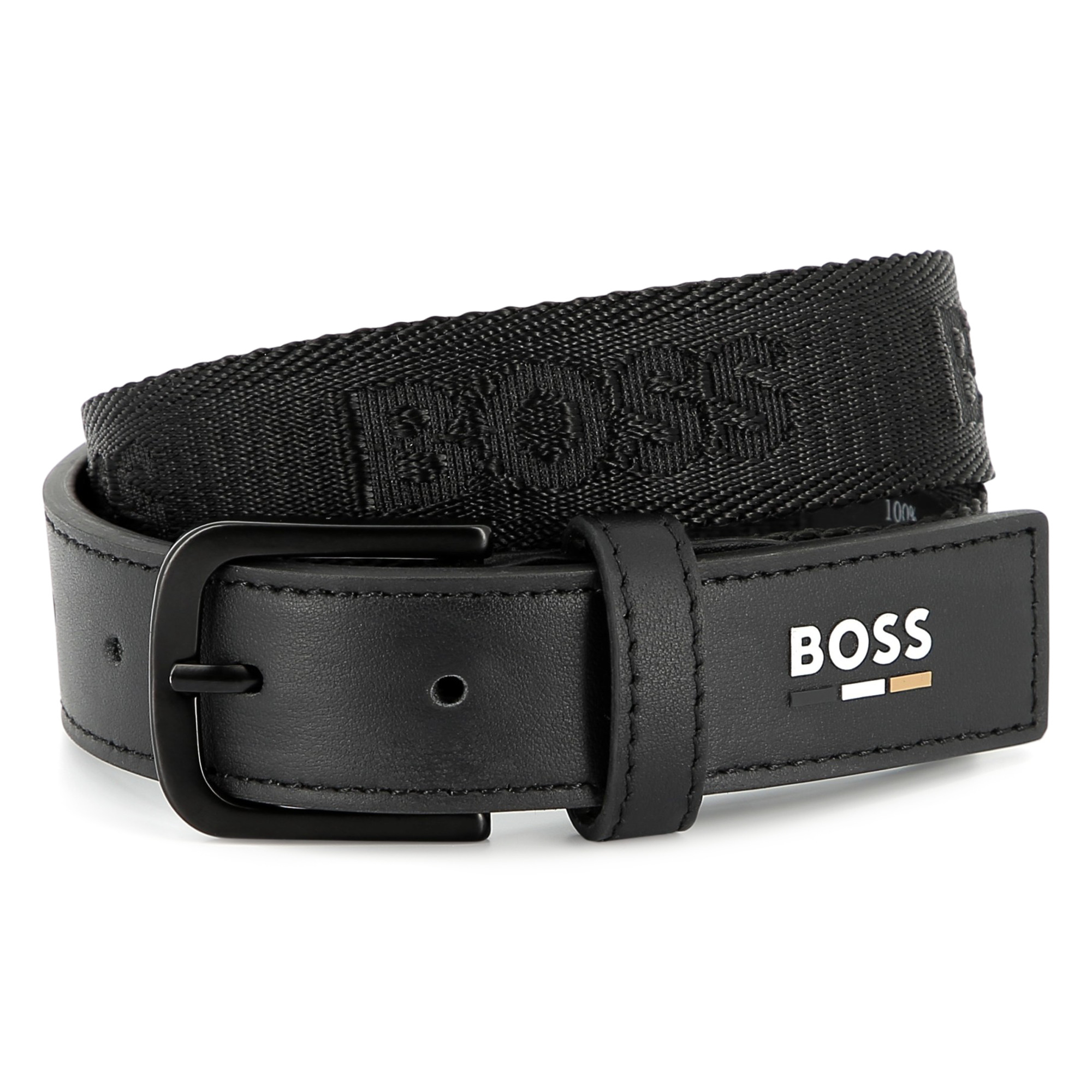 Leather belt BOSS for BOY