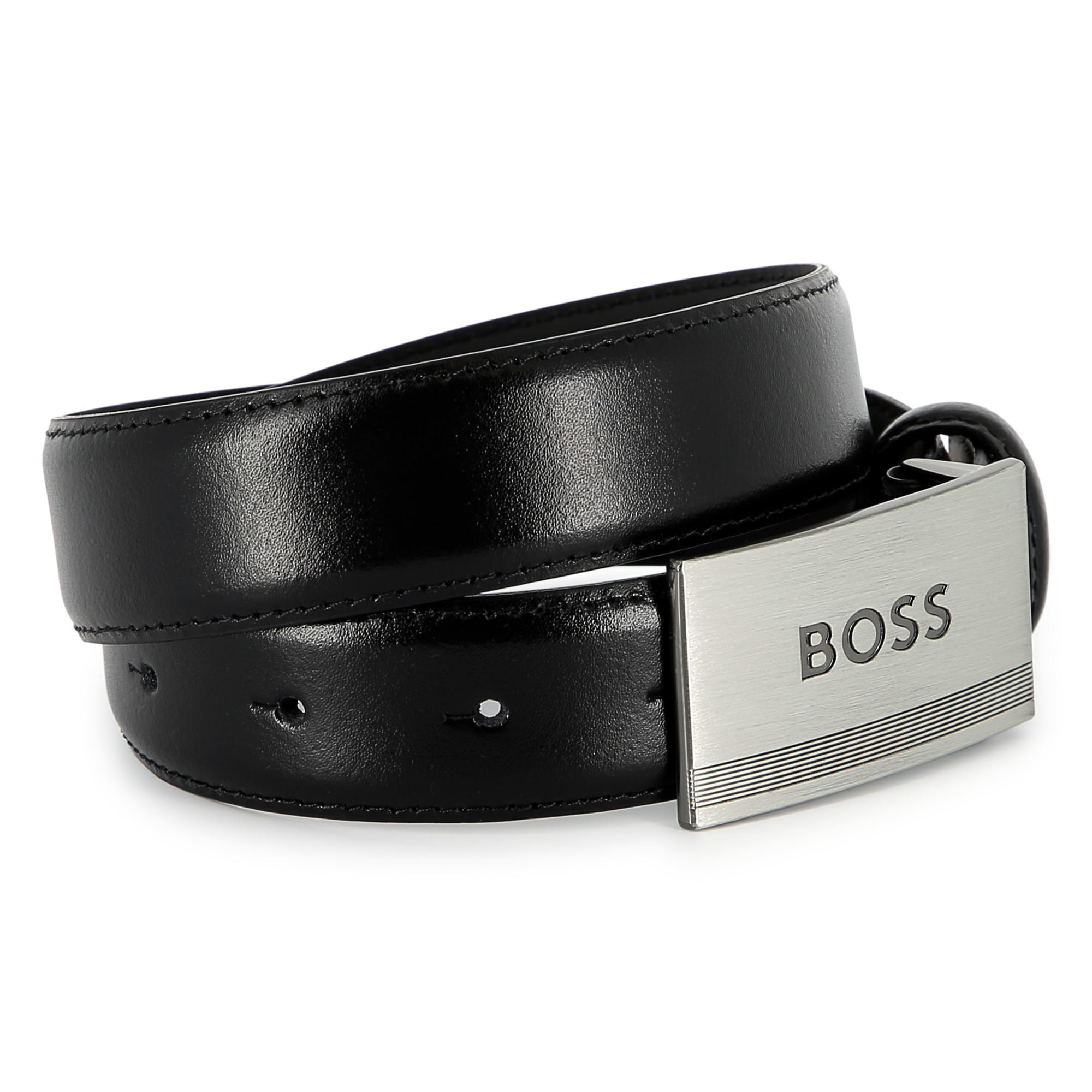 Leather belt BOSS for BOY