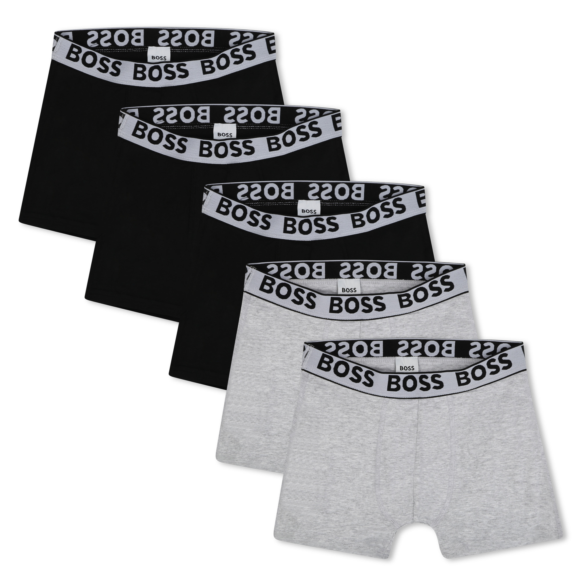 Set van 5 katoenen boxershorts BOSS Voor