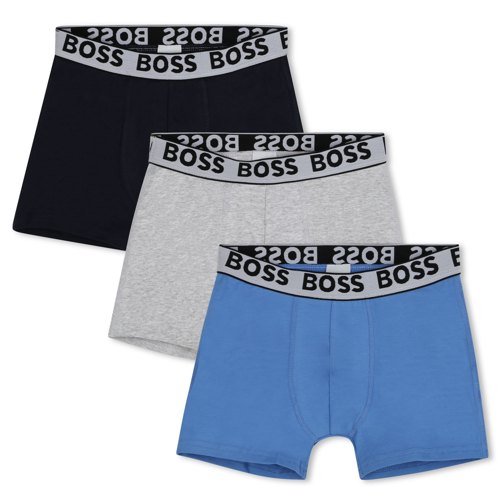 Set van 3 katoenen boxershorts BOSS Voor