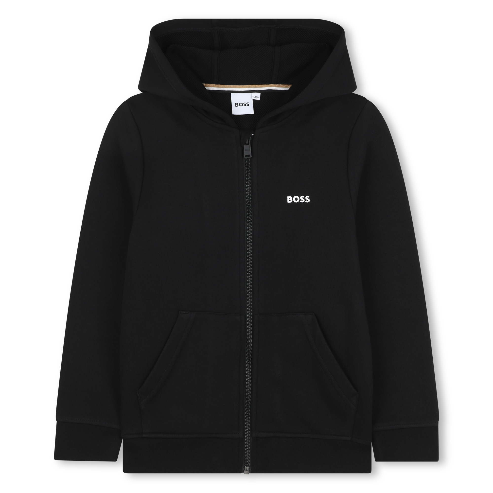 Sweat-shirt zippé à capuche BOSS pour GARCON