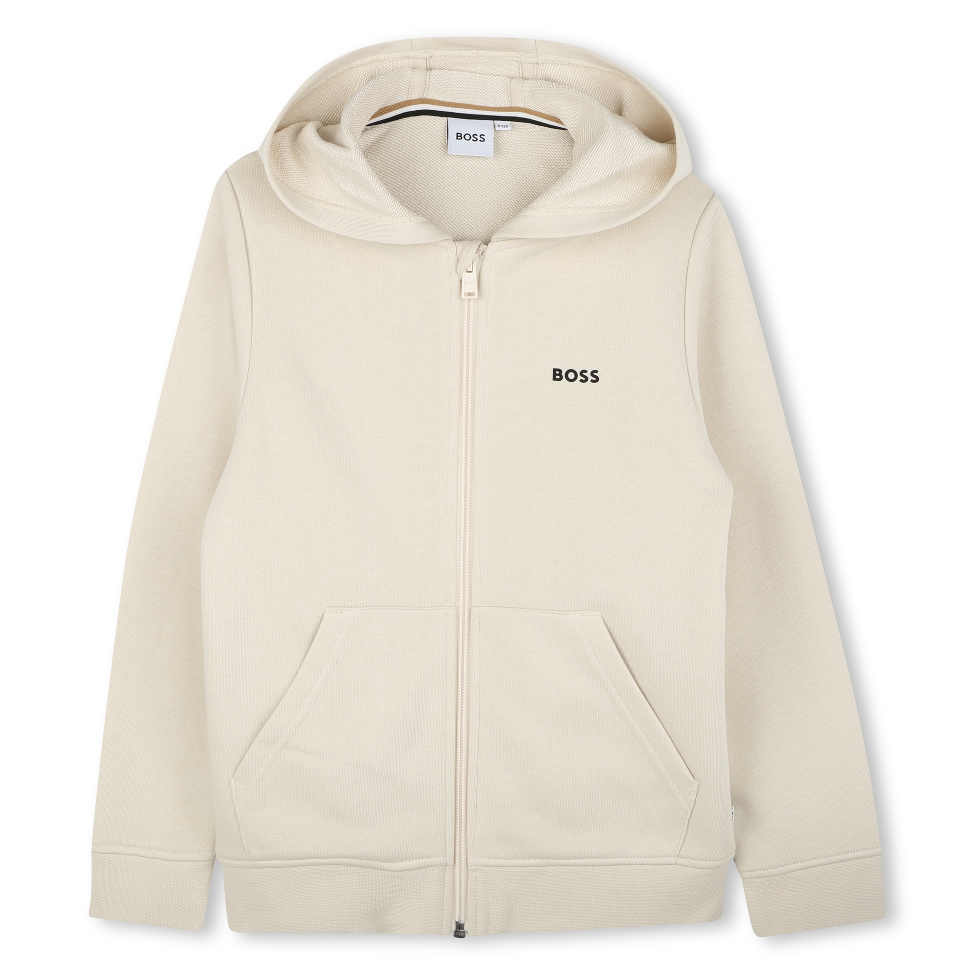 Sweat-shirt zippé à capuche BOSS pour GARCON