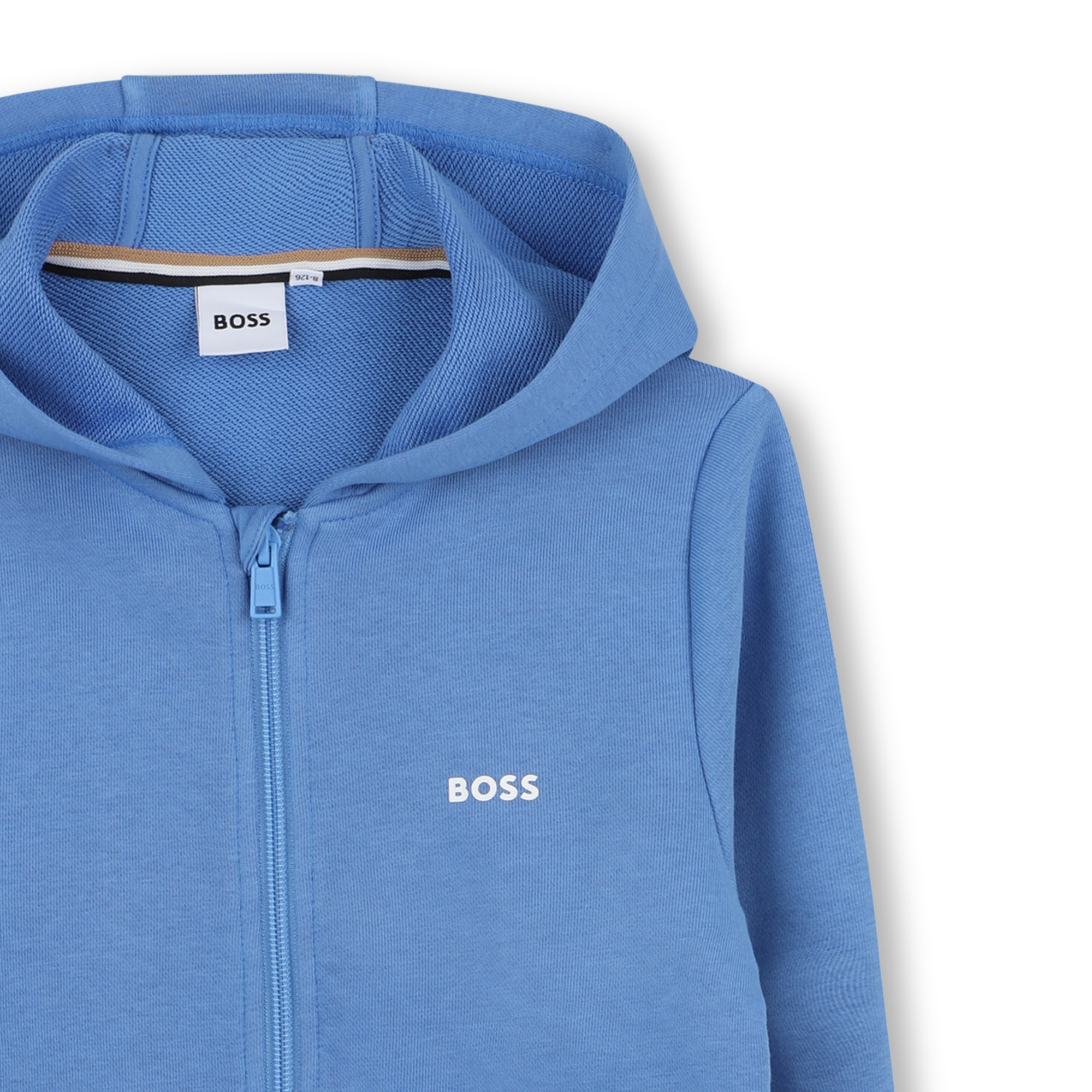 Sweat-shirt zippé à capuche BOSS pour GARCON