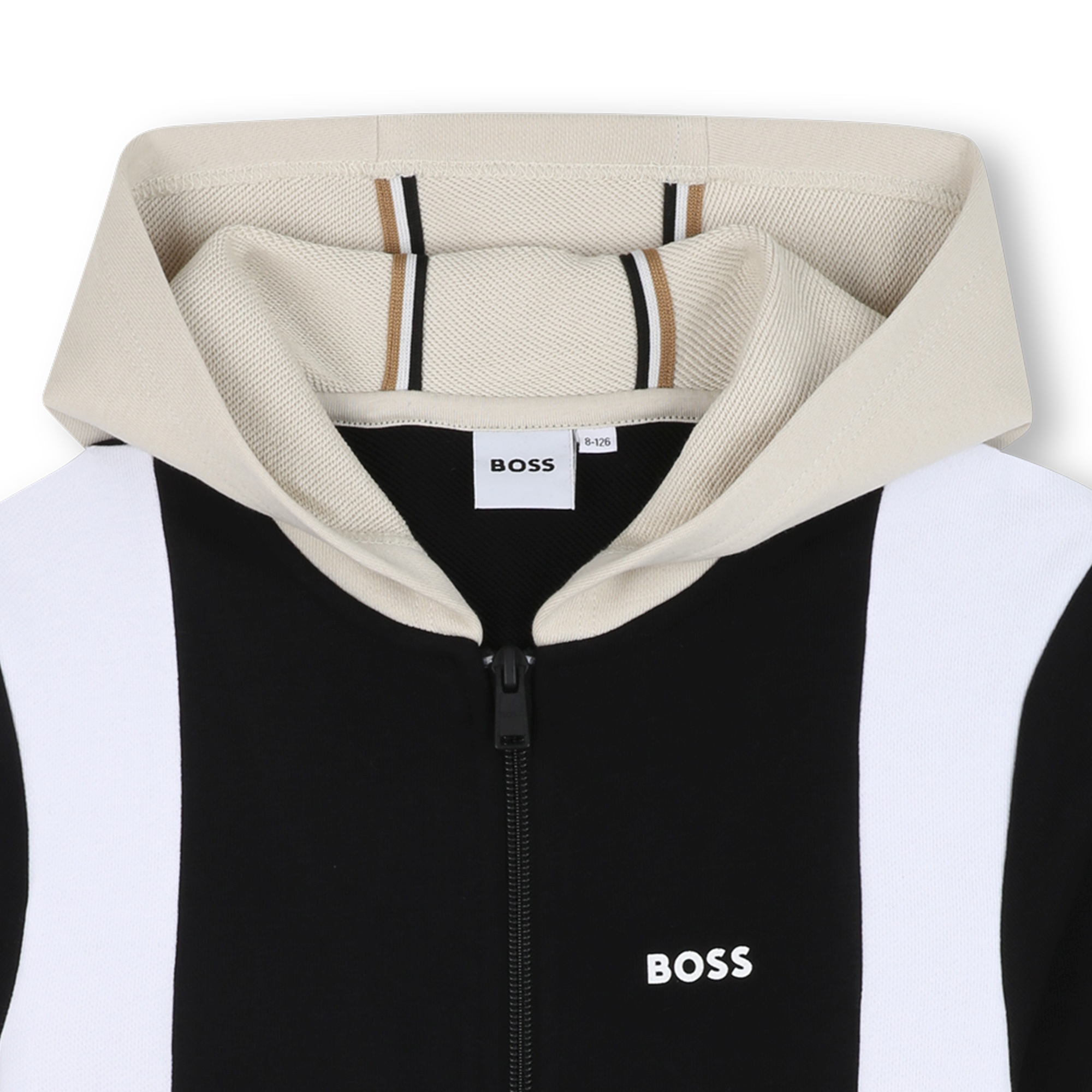 Fleece sweatshirt met capuchon BOSS Voor