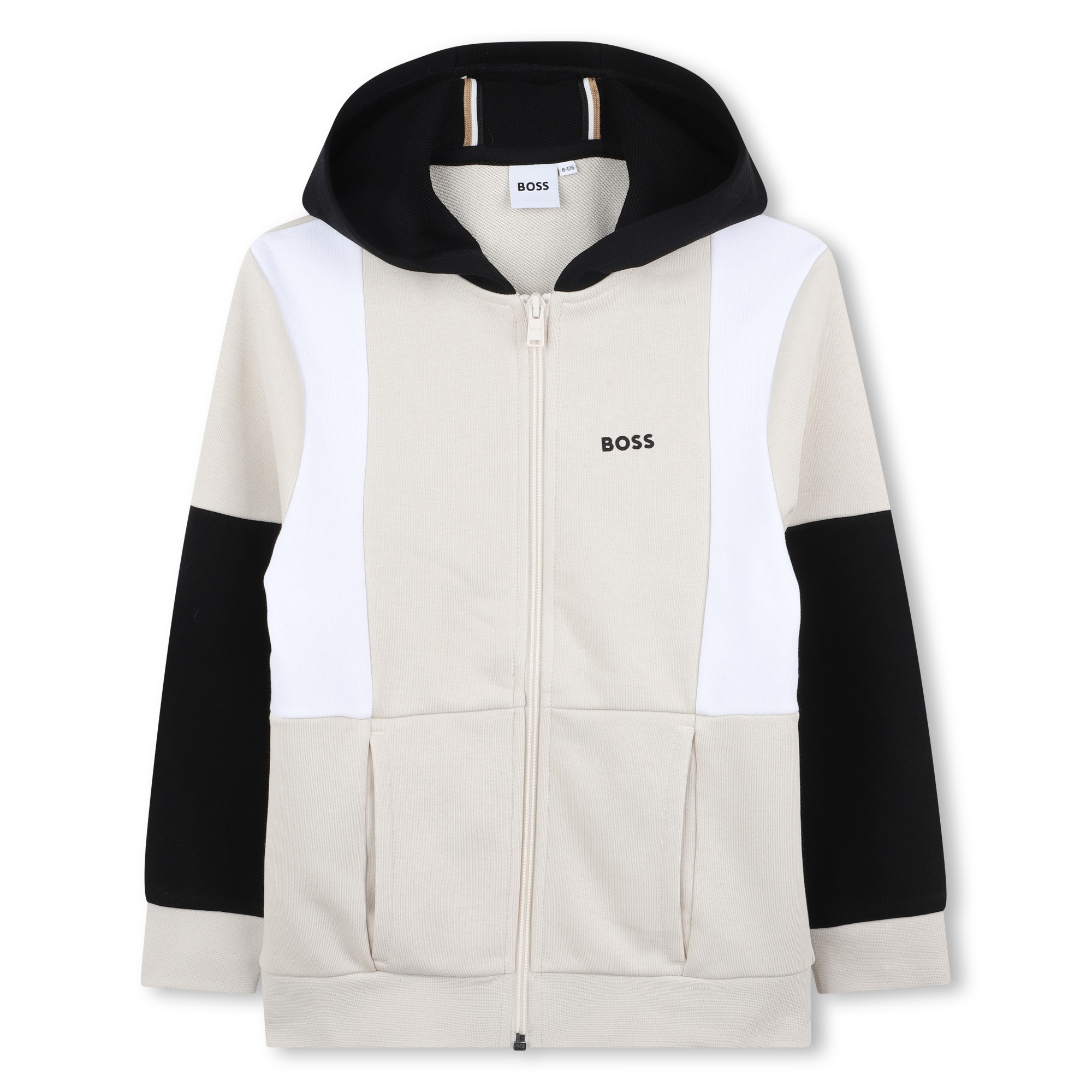 Fleece sweatshirt met capuchon BOSS Voor