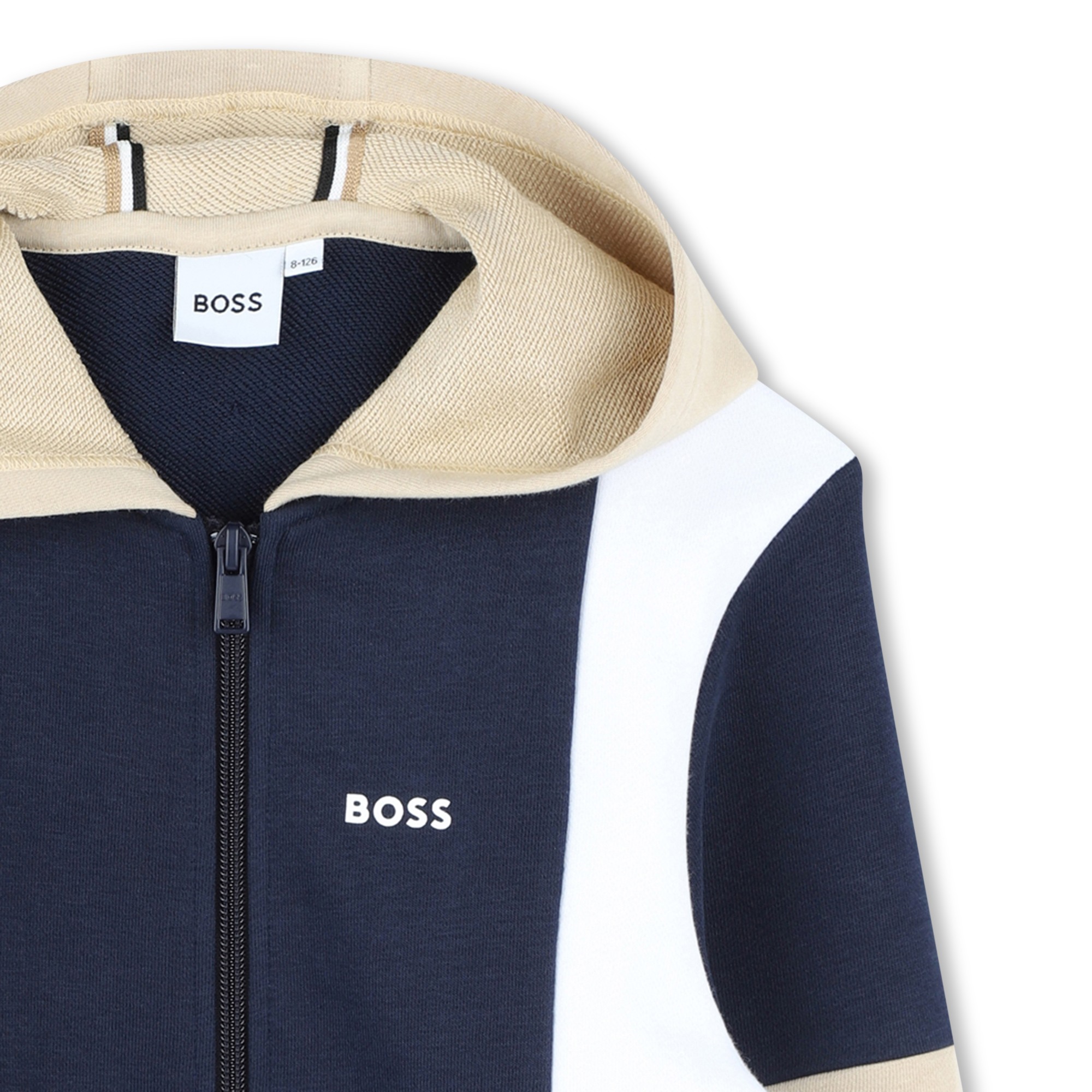 Fleece sweatshirt met capuchon BOSS Voor