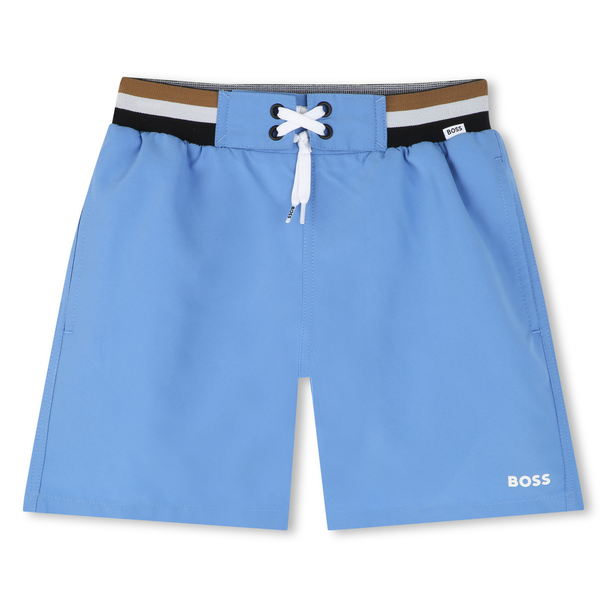 Zwemshort - gestreepte taille BOSS Voor