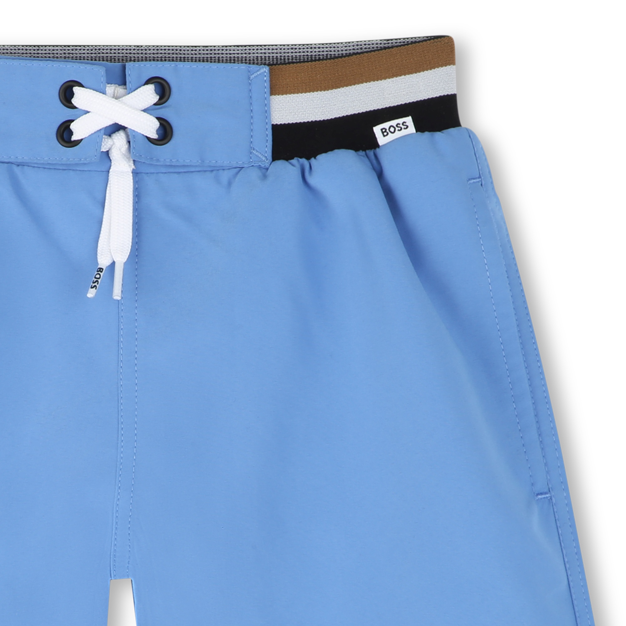 Striped-waist swimming trunks BOSS for BOY