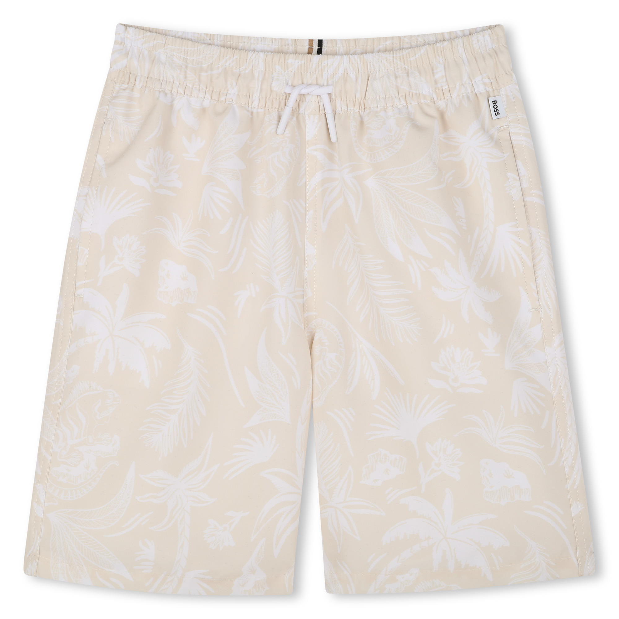 Zwemshort met print BOSS Voor