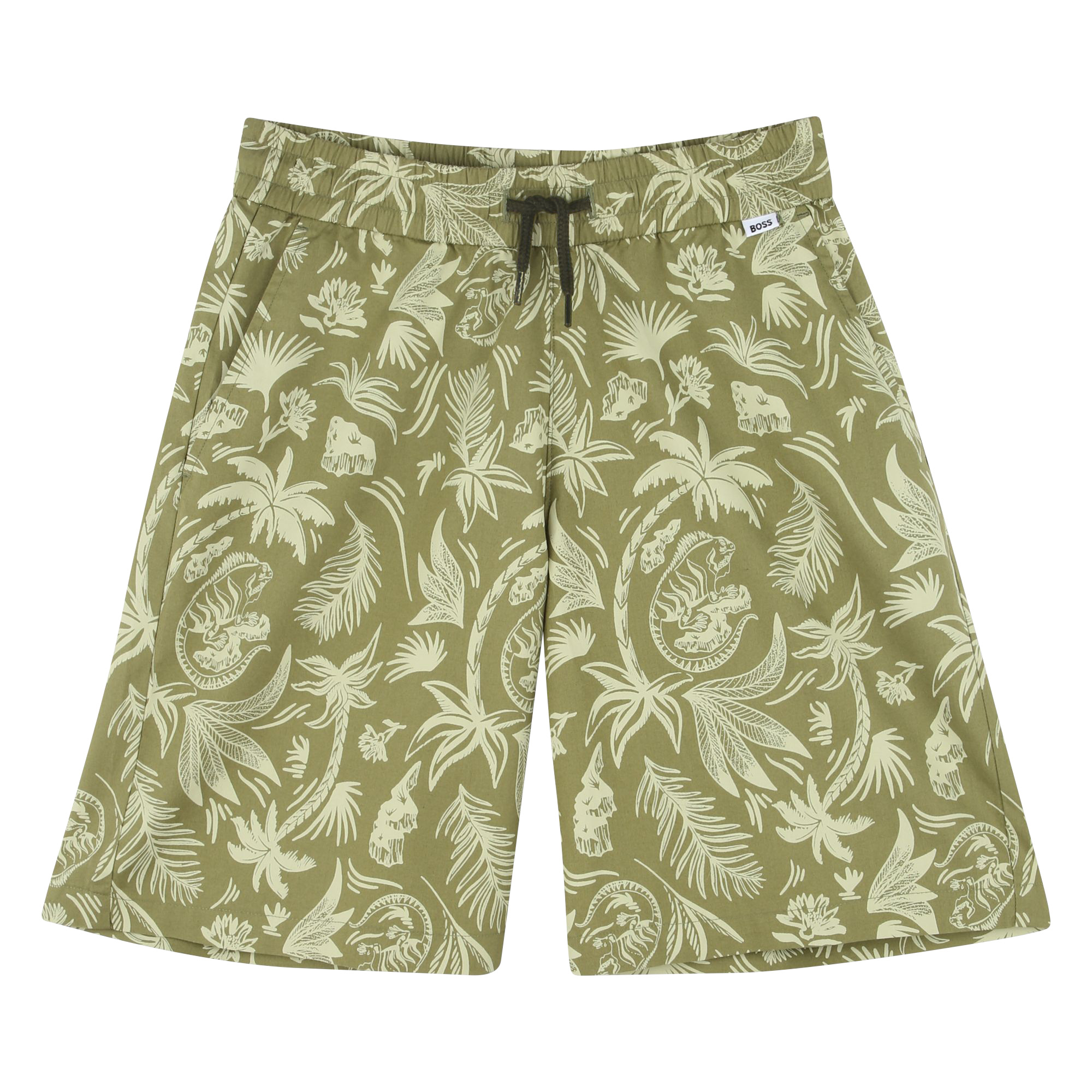 Bermudas de algodón estampadas BOSS para NIÑO