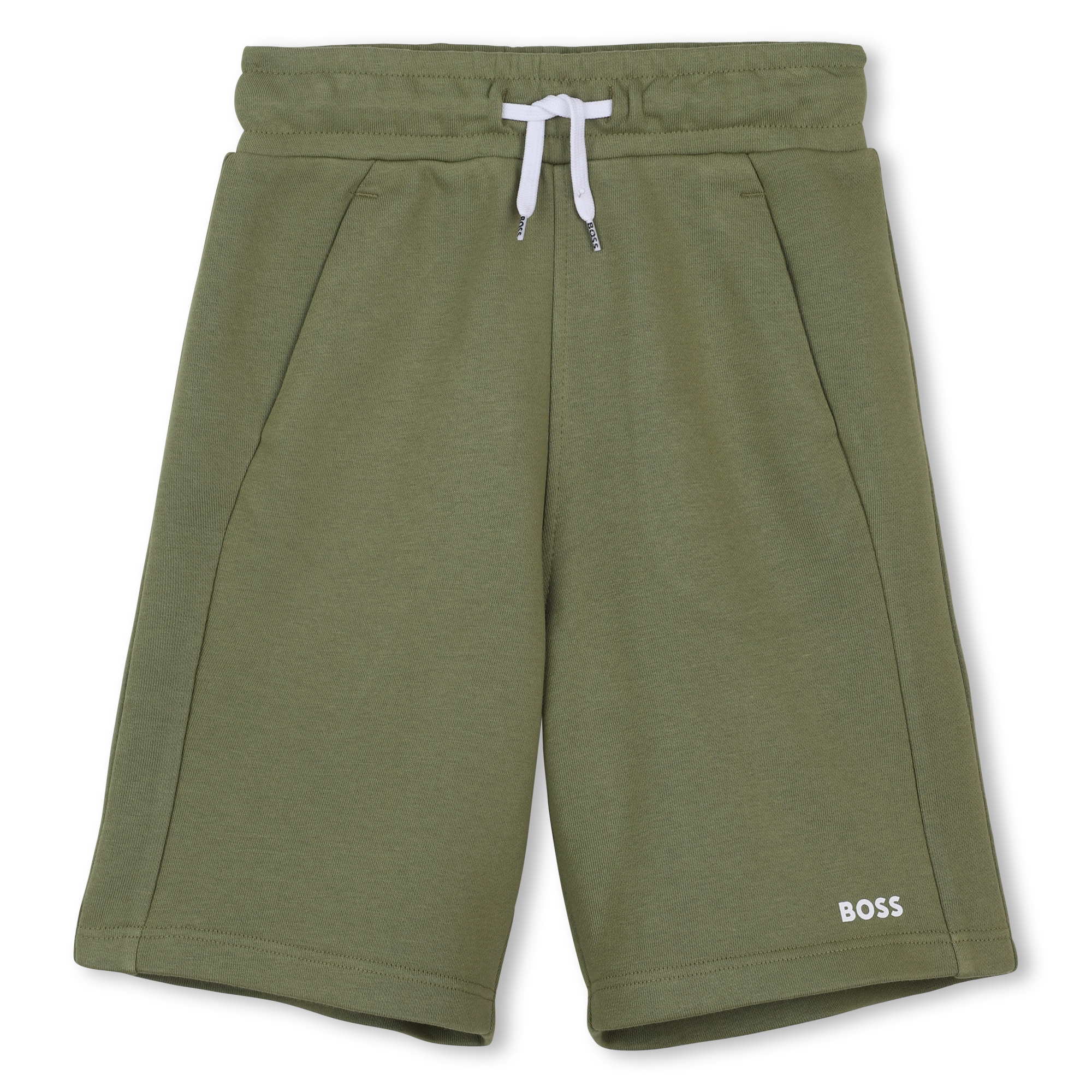 Plain fleece Bermuda shorts BOSS for BOY