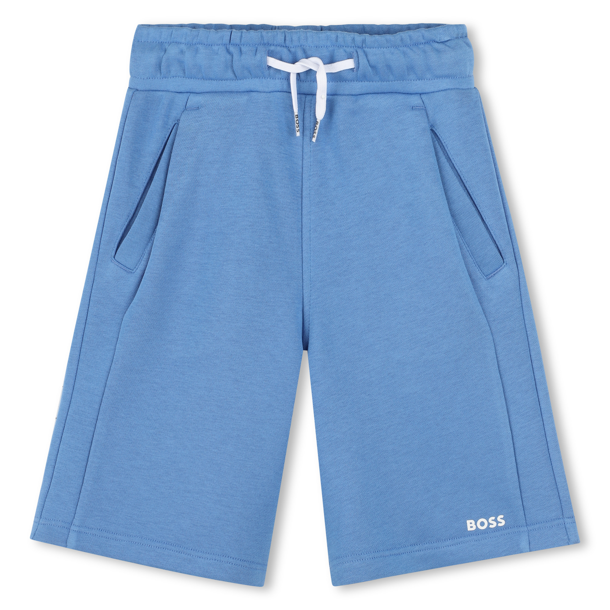 Plain fleece Bermuda shorts BOSS for BOY