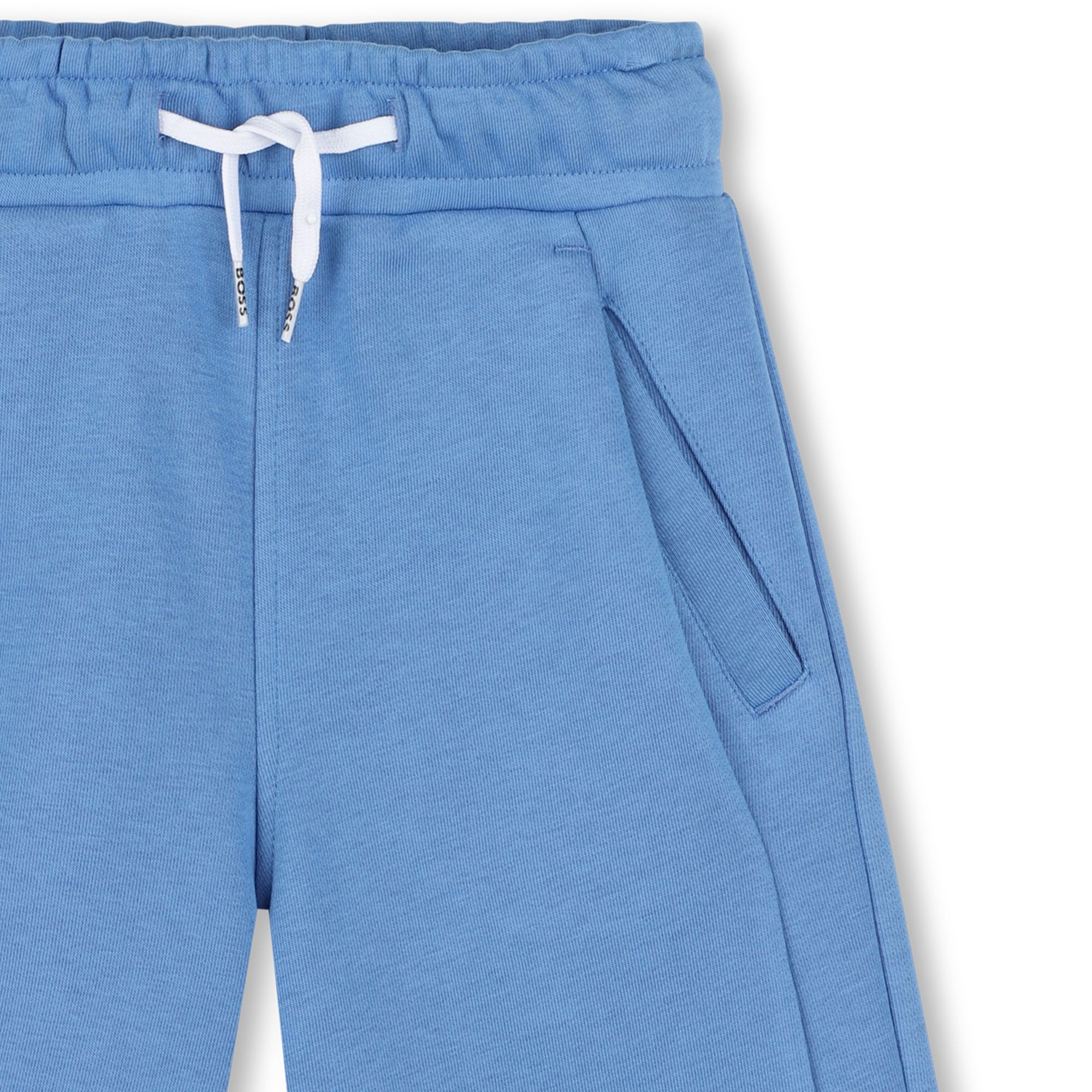 Plain fleece Bermuda shorts BOSS for BOY