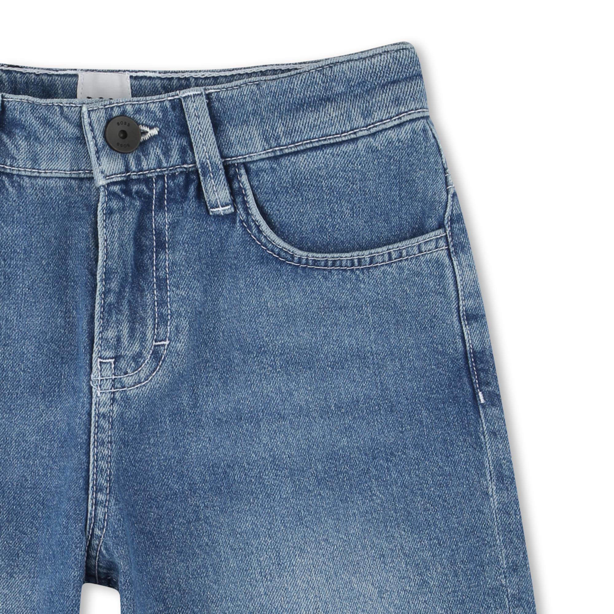 5-pocket-jeansshort BOSS Voor