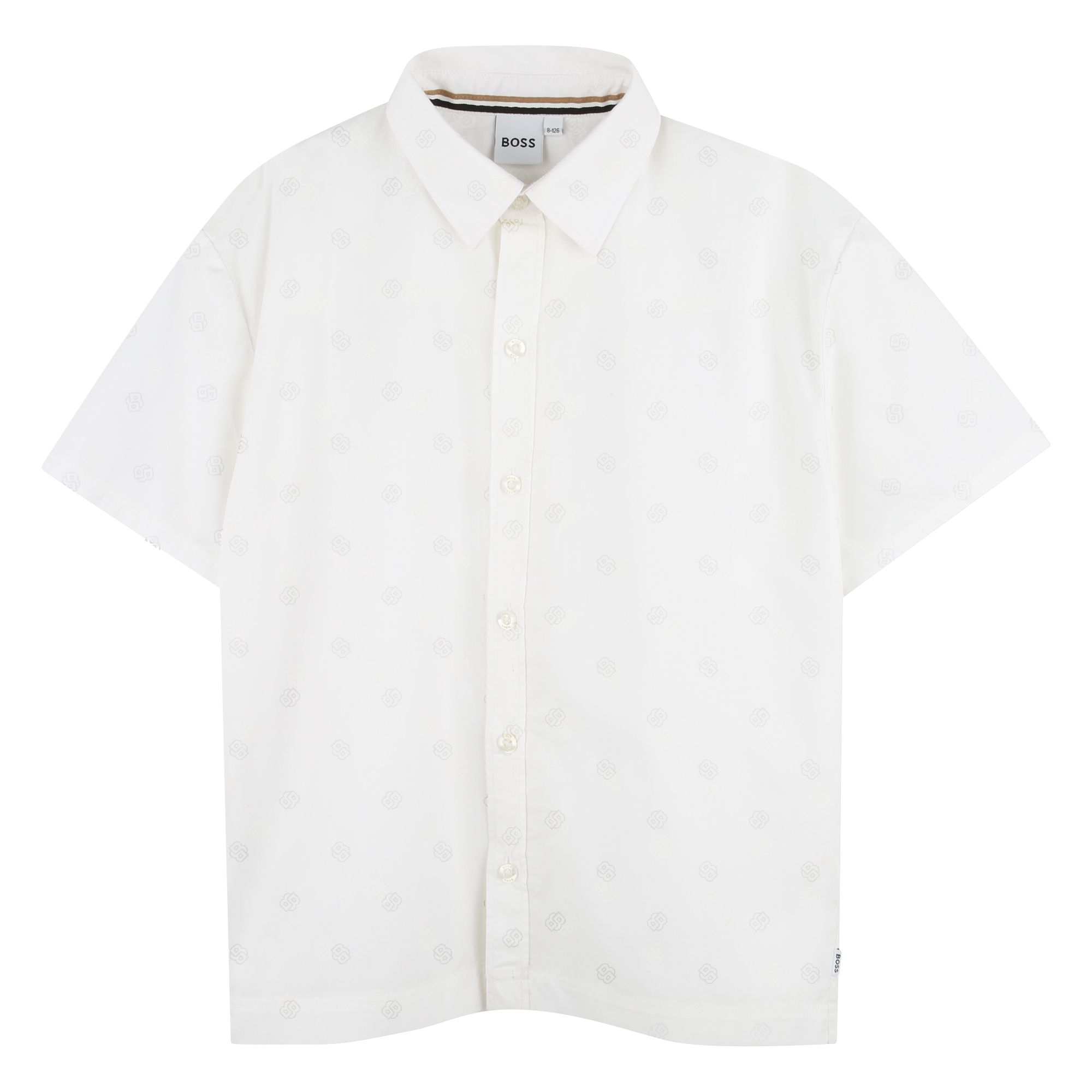 Chemise en coton imprimé BOSS pour GARCON