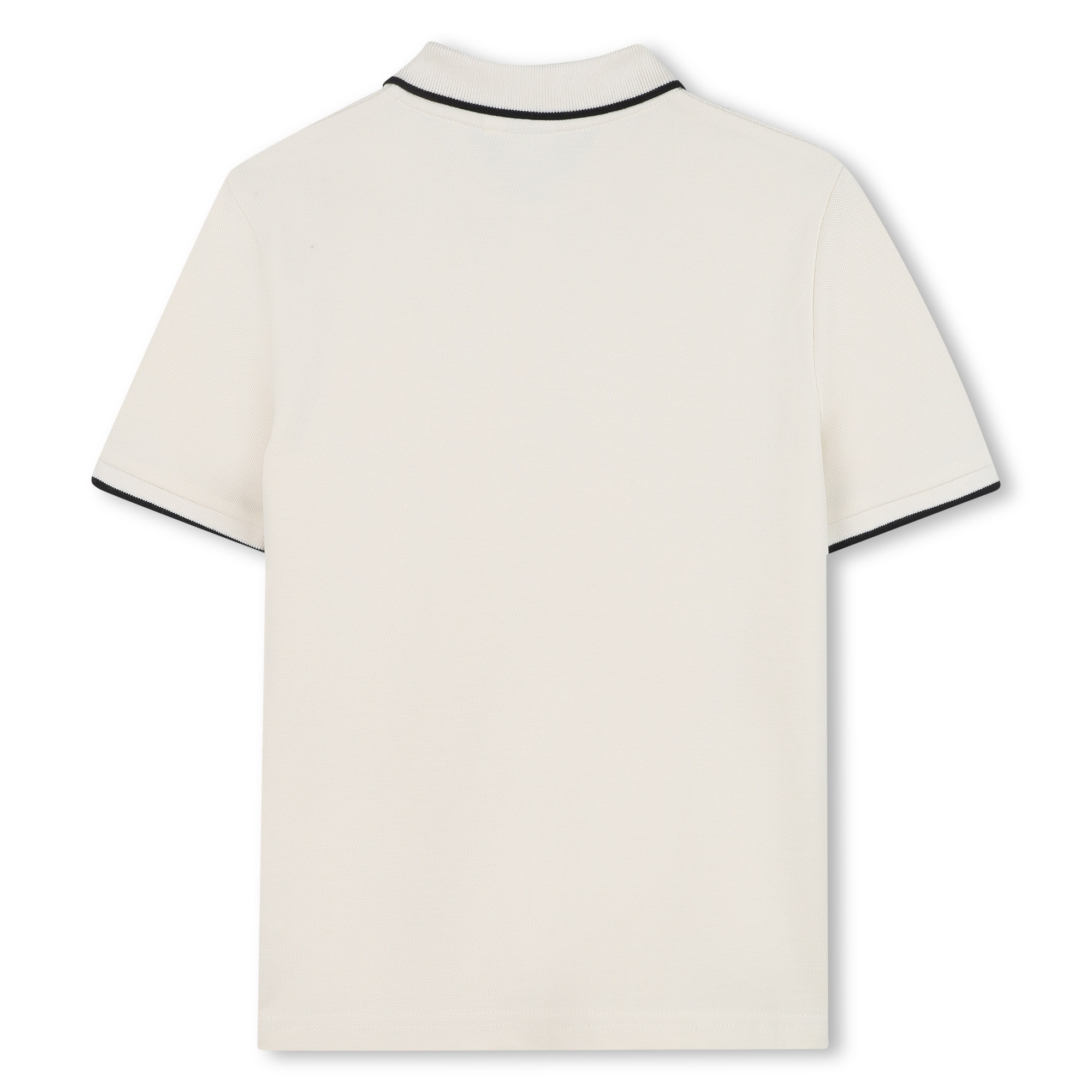 Plain cotton piqué polo shirt BOSS for BOY