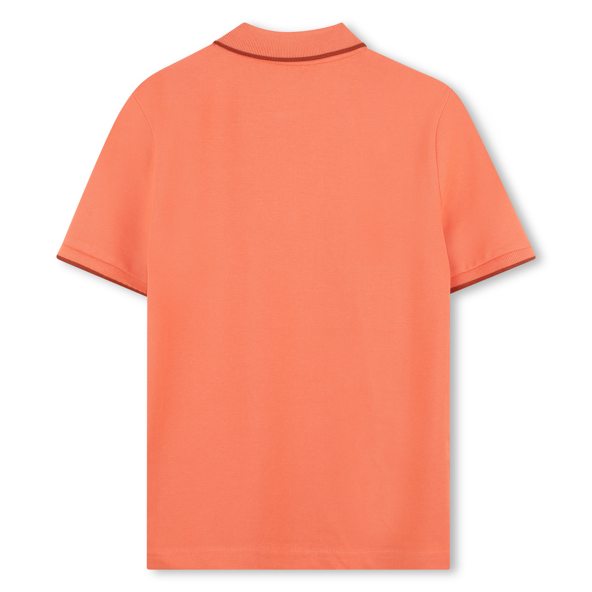 Plain cotton piqué polo shirt BOSS for BOY