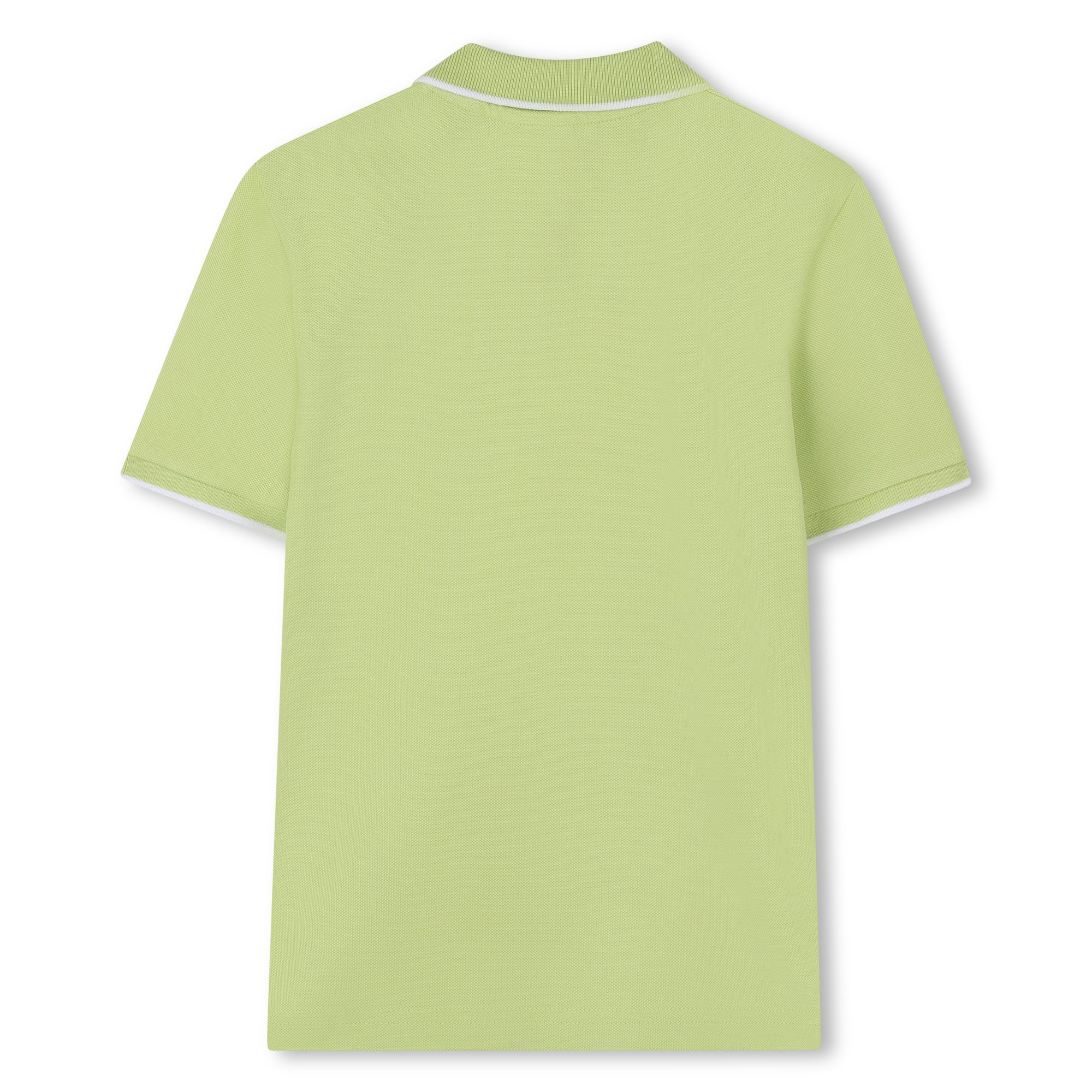 Plain cotton piqué polo shirt BOSS for BOY