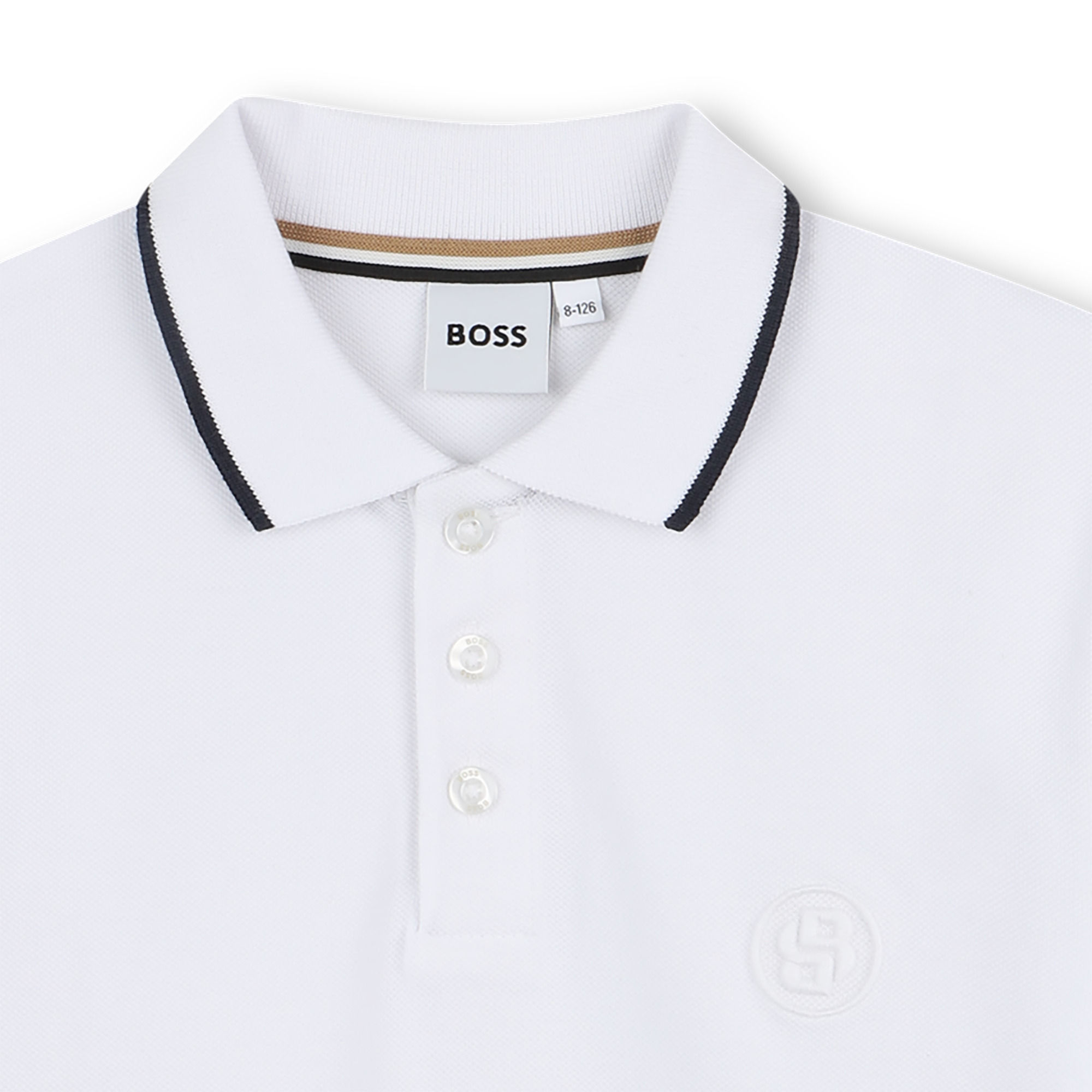 Straight cotton polo shirt BOSS for BOY