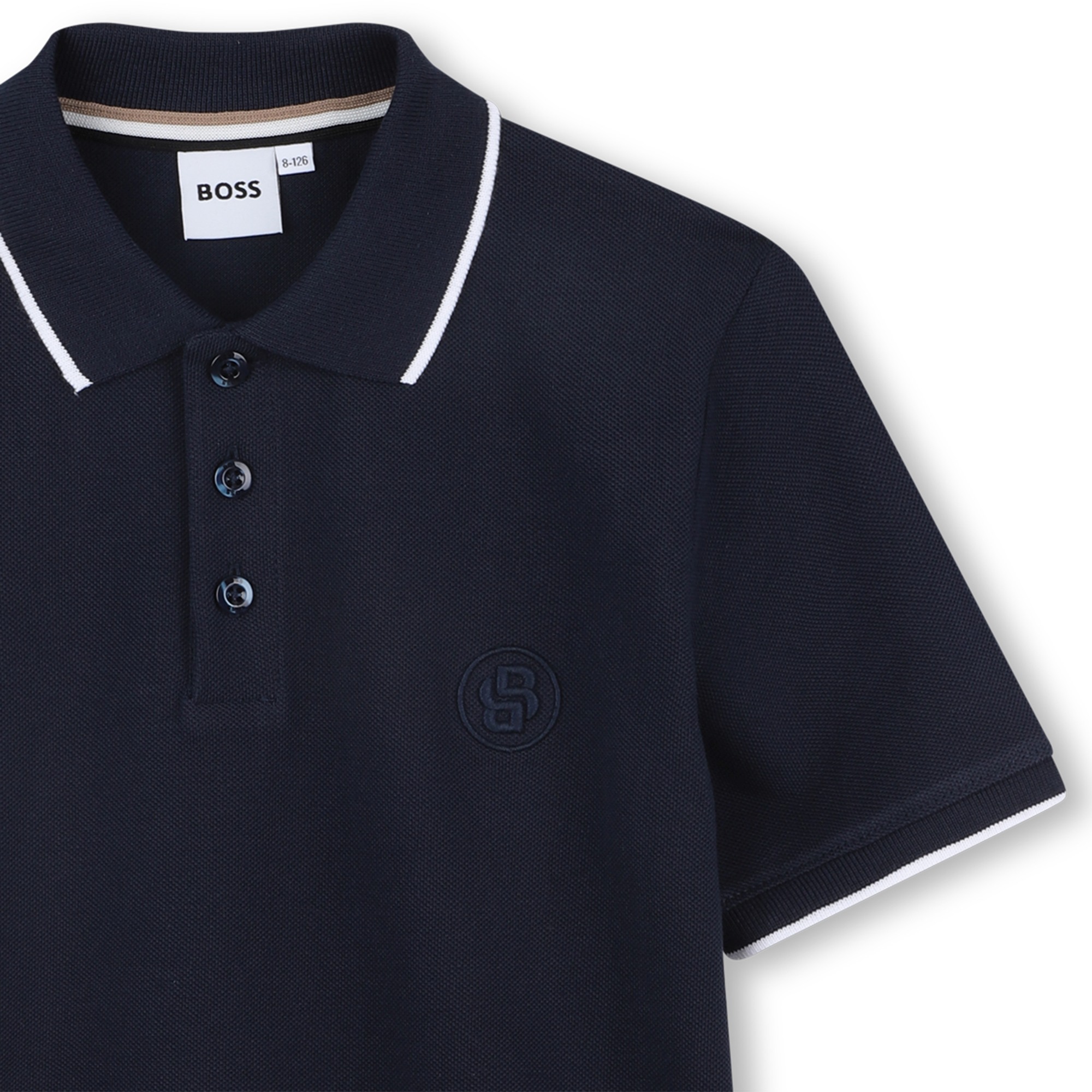 Straight cotton polo shirt BOSS for BOY