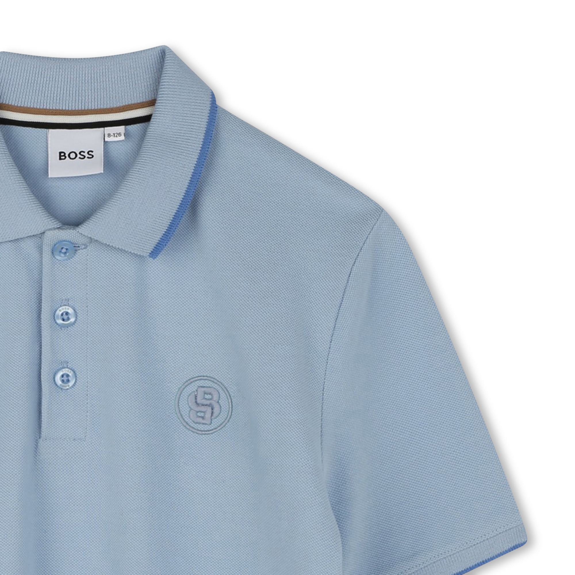 Straight cotton polo shirt BOSS for BOY