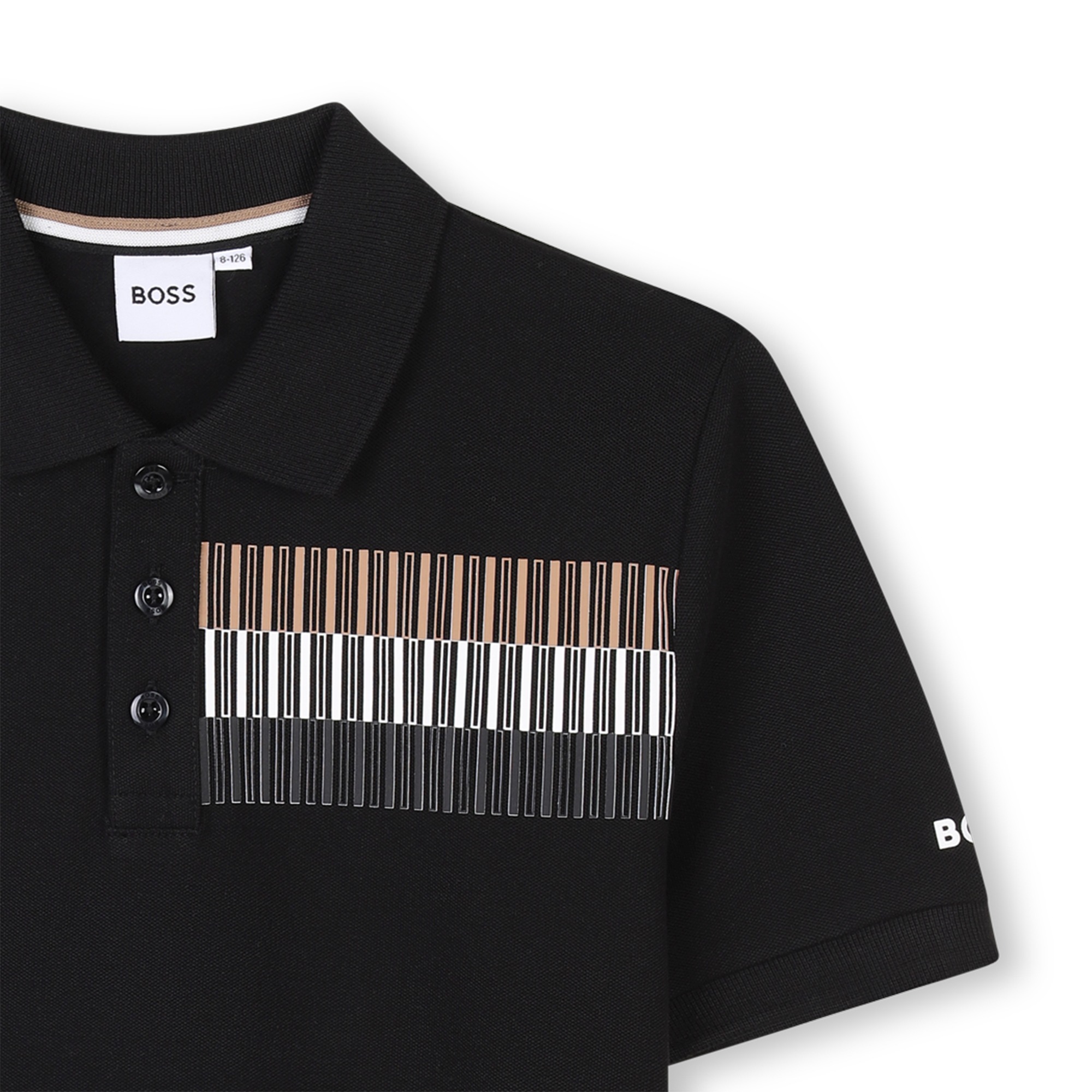 Straight polo with stripes BOSS for BOY