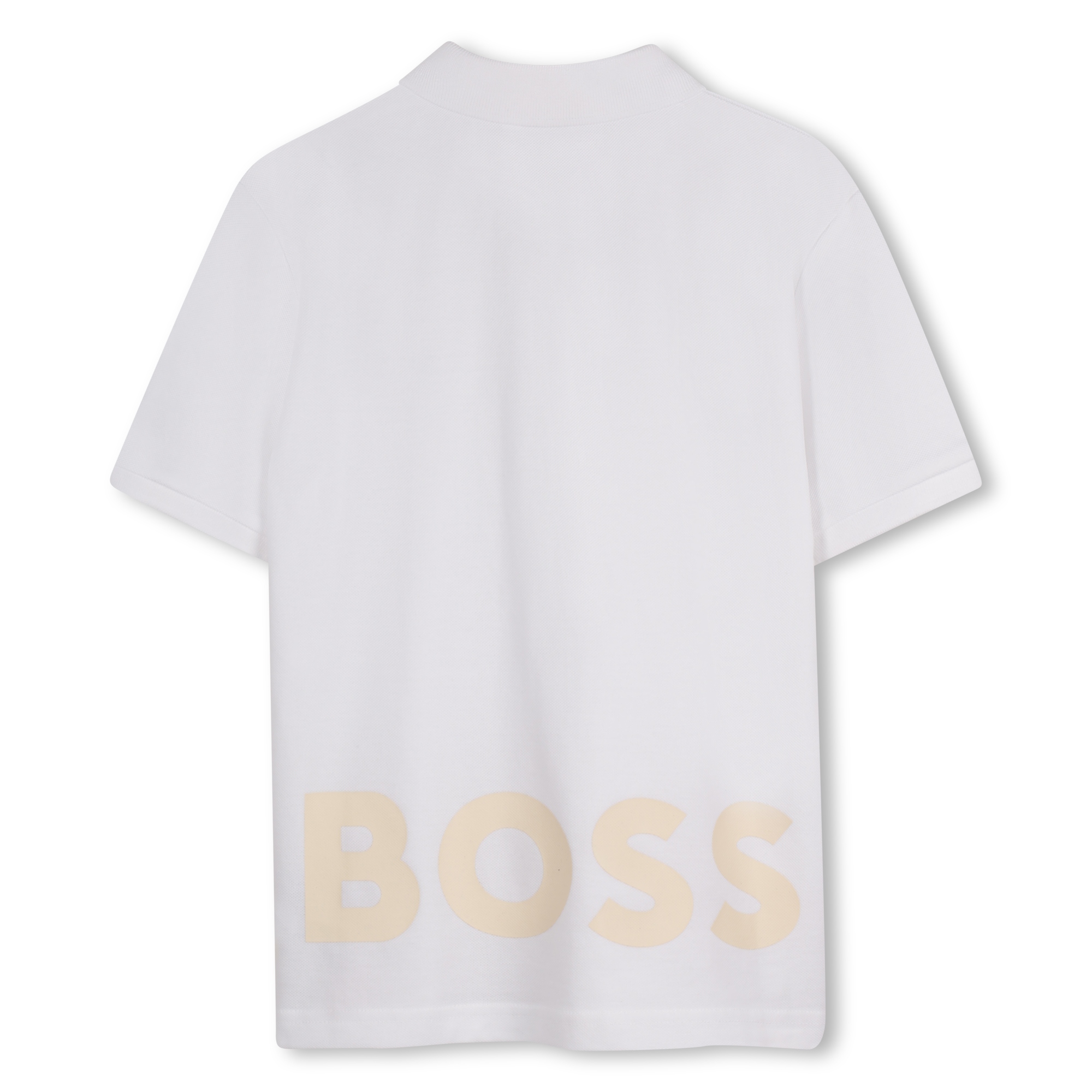 Katoenen polo met logo BOSS Voor