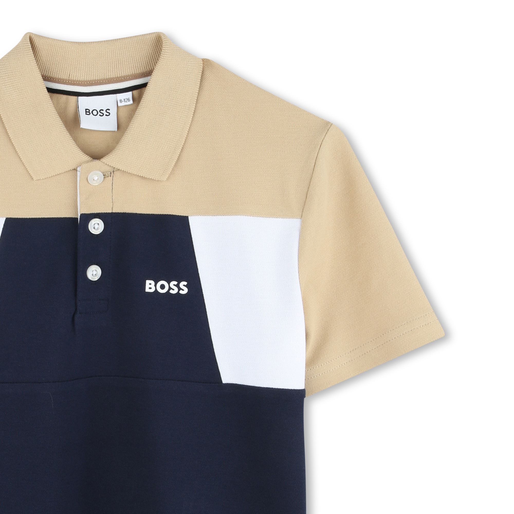 Polo con bloques de colores BOSS para NIÑO