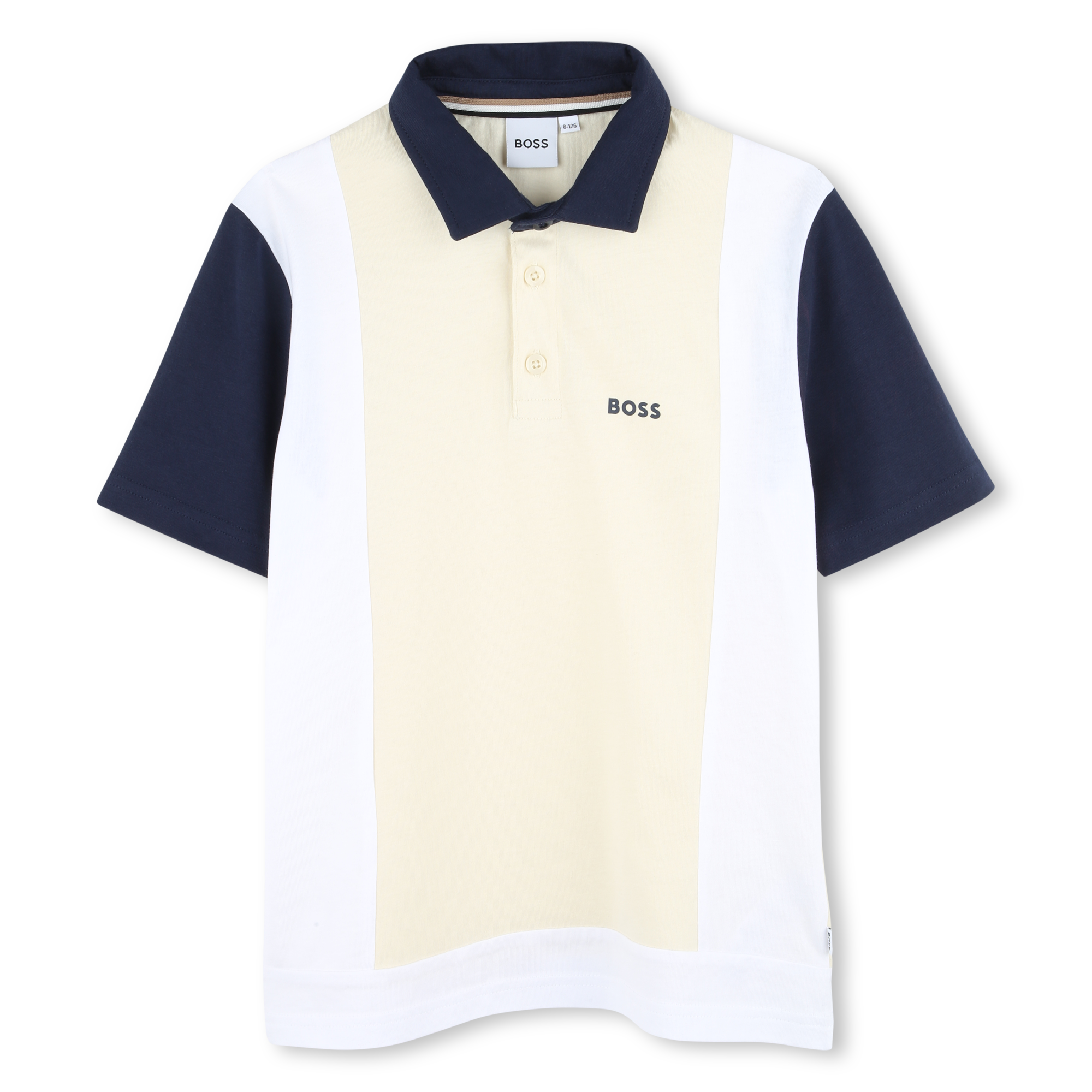 Short-sleeved cotton polo BOSS for BOY