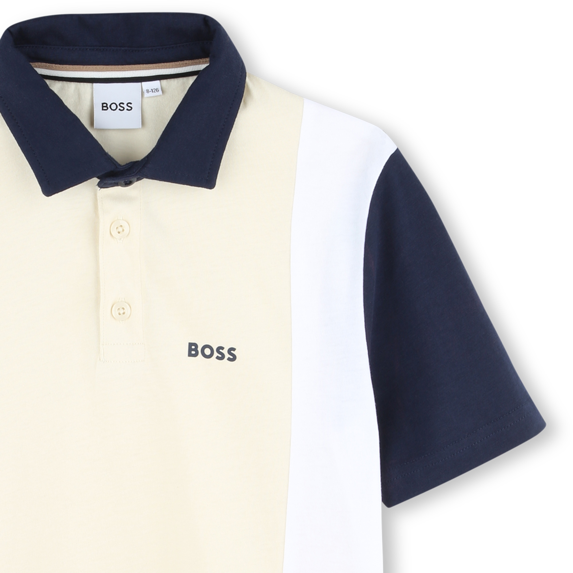 Polo a maniche corte in cotone BOSS Per RAGAZZO