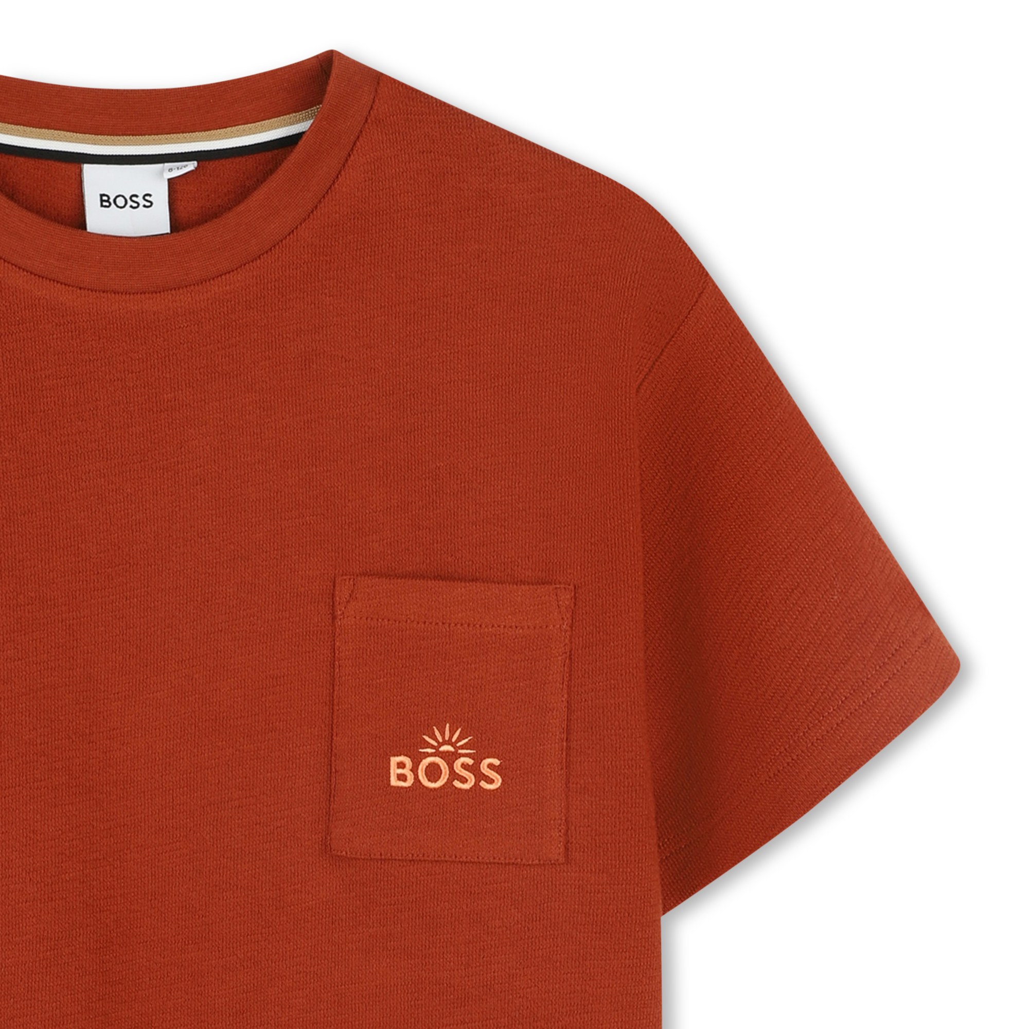 Embroidered cotton T-shirt BOSS for BOY