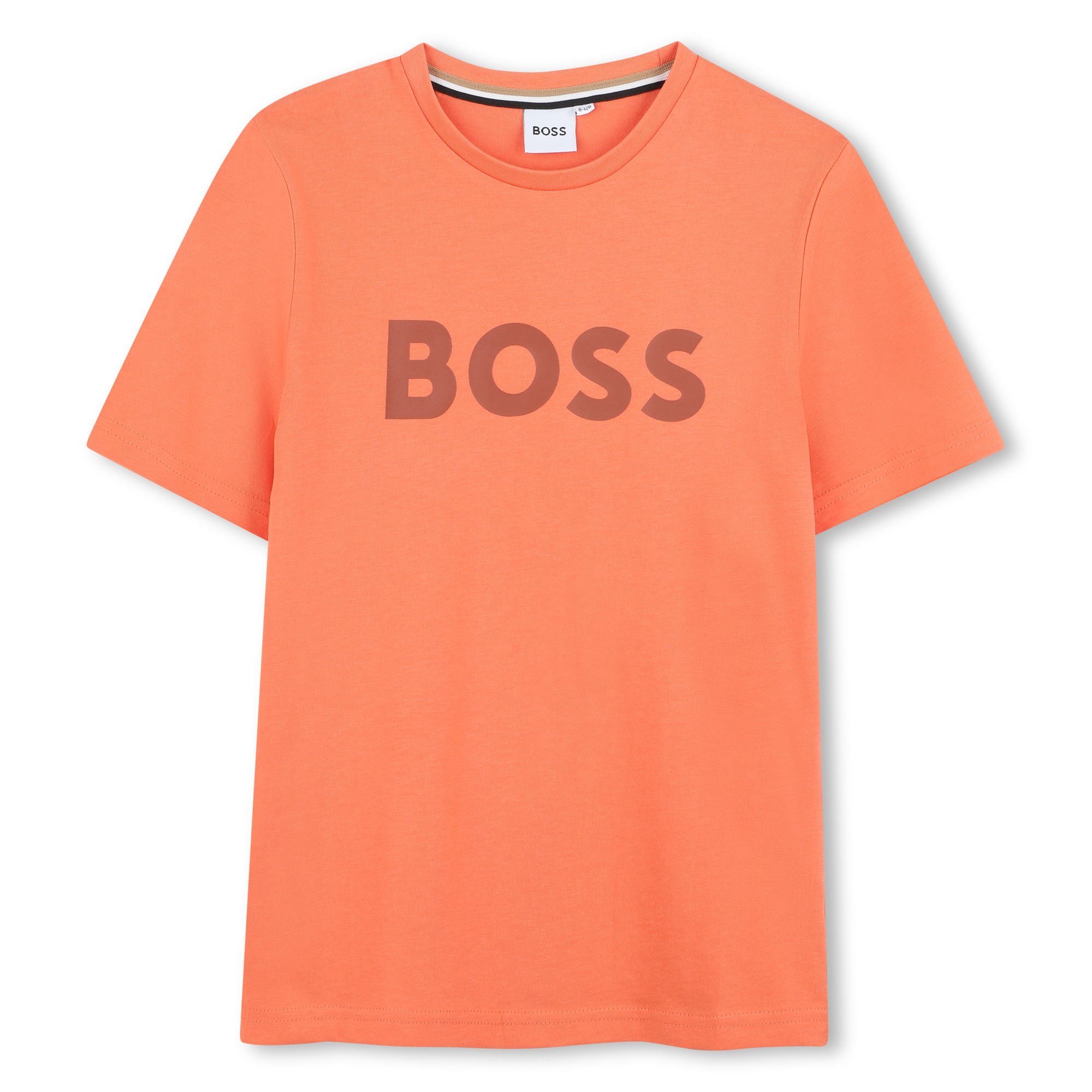 Katoenen T-shirt korte mouwen BOSS Voor