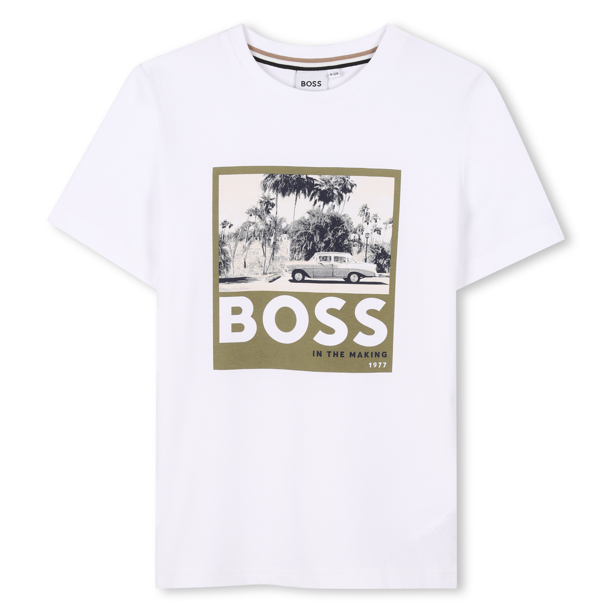 T-shirt coton manches courtes BOSS pour GARCON