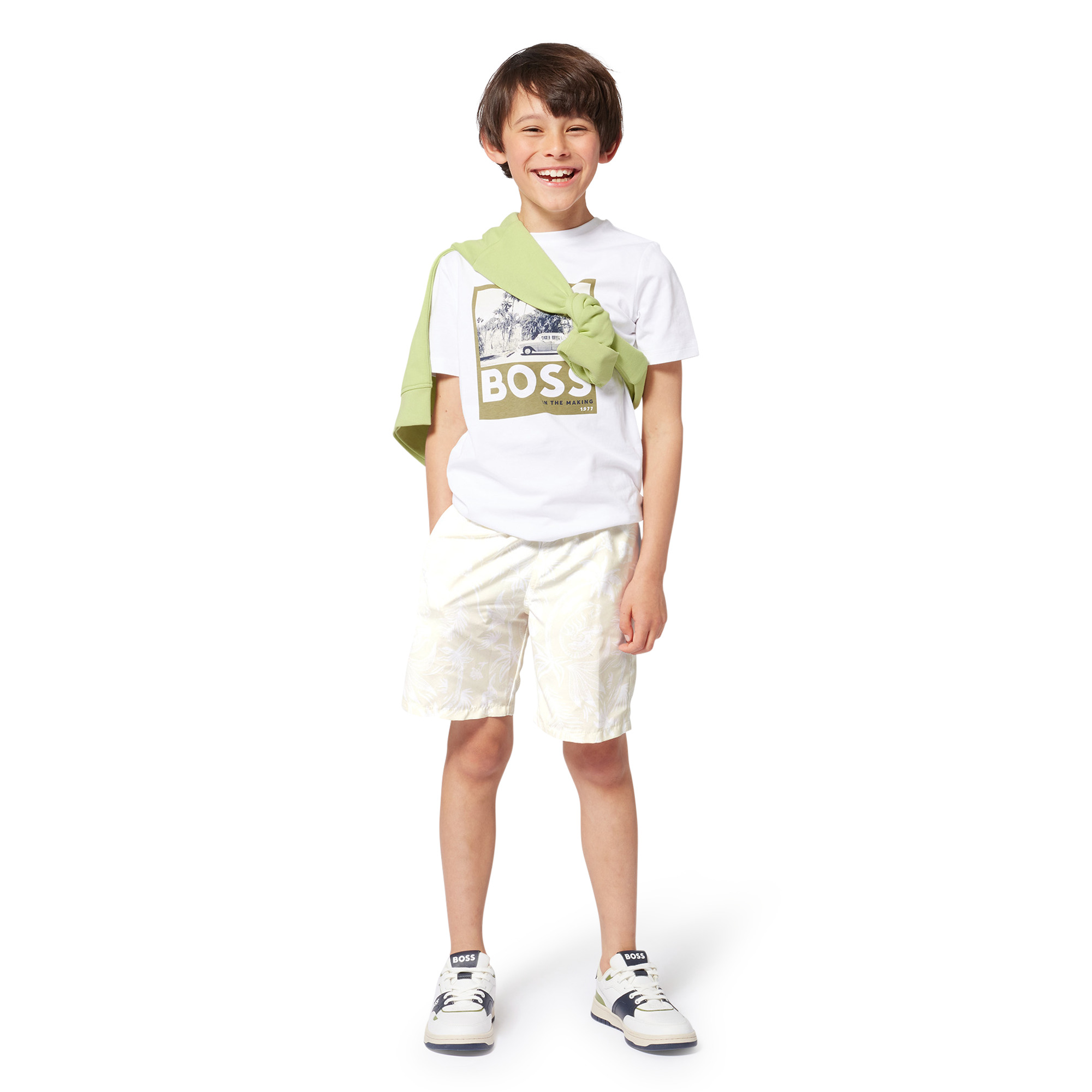 Short-sleeved cotton T-shirt BOSS for BOY