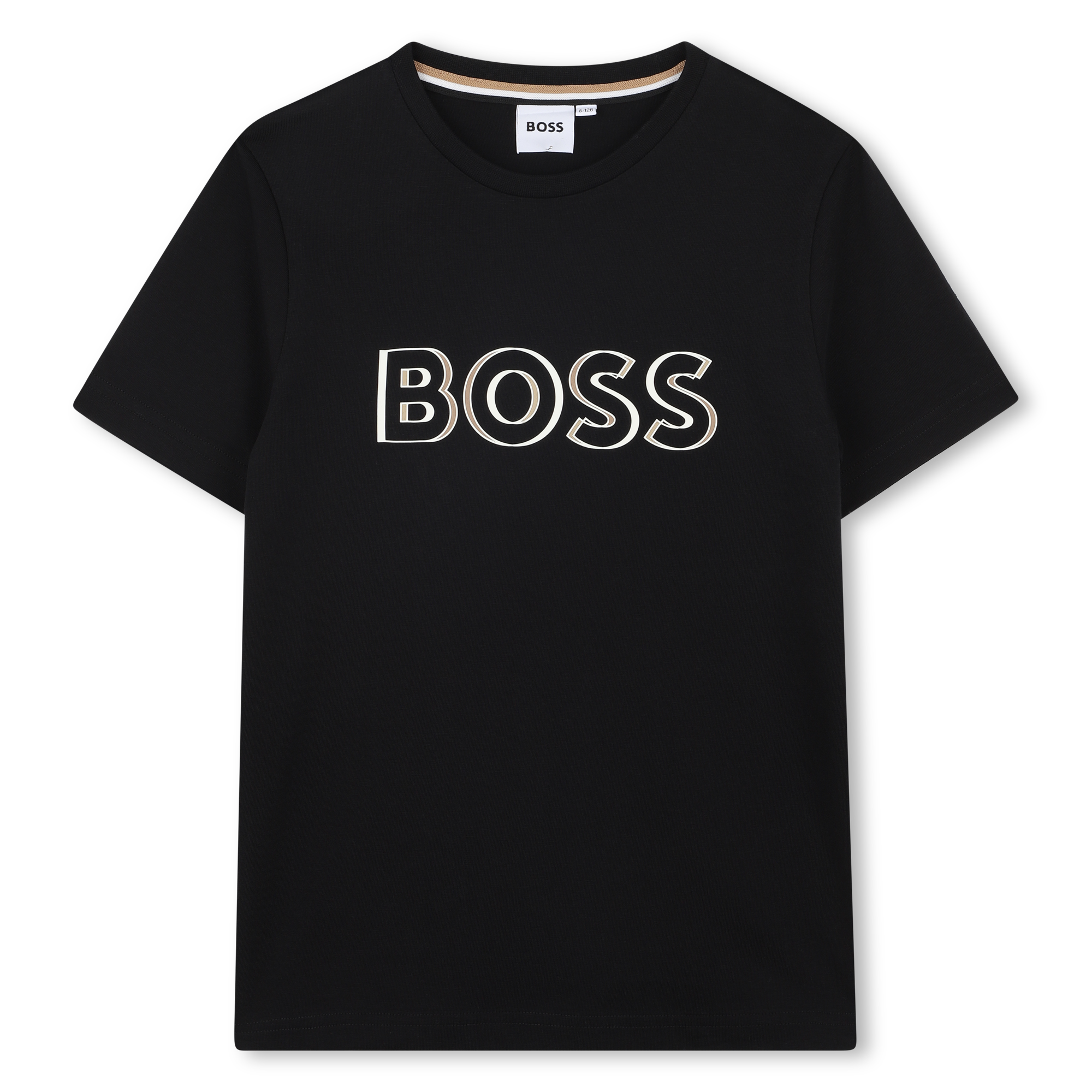 Camiseta algodón y manga corta BOSS para NIÑO