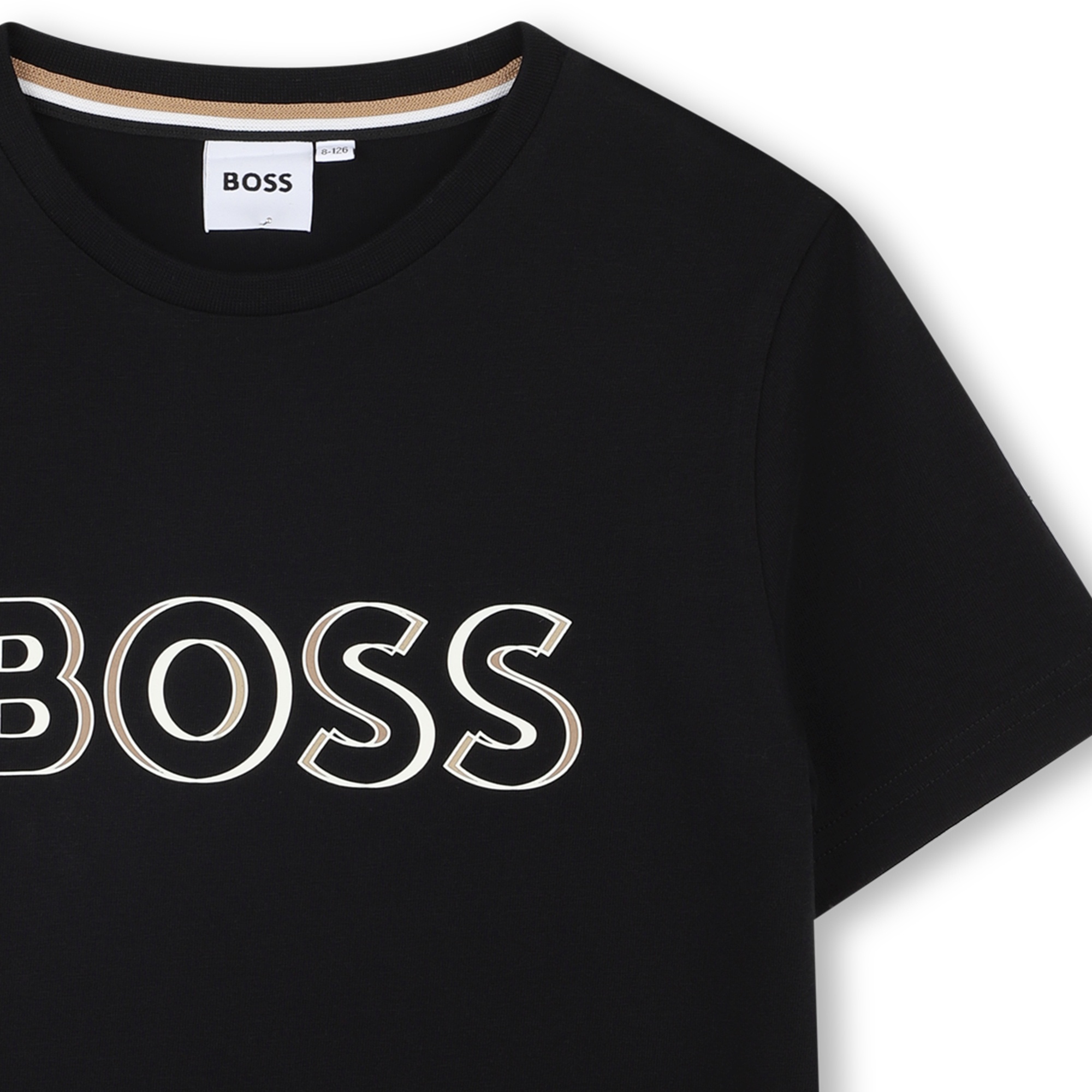 T-shirt coton manches courtes BOSS pour GARCON