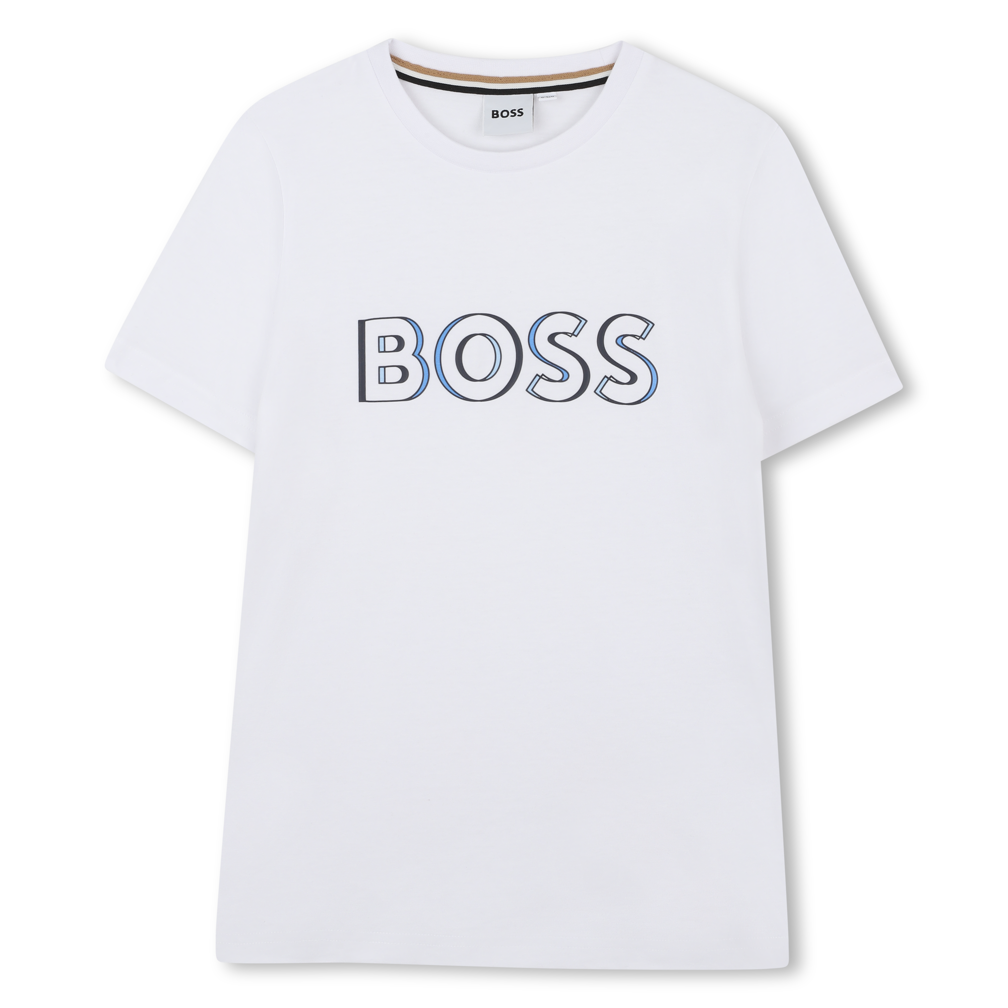 T-shirt coton manches courtes BOSS pour GARCON