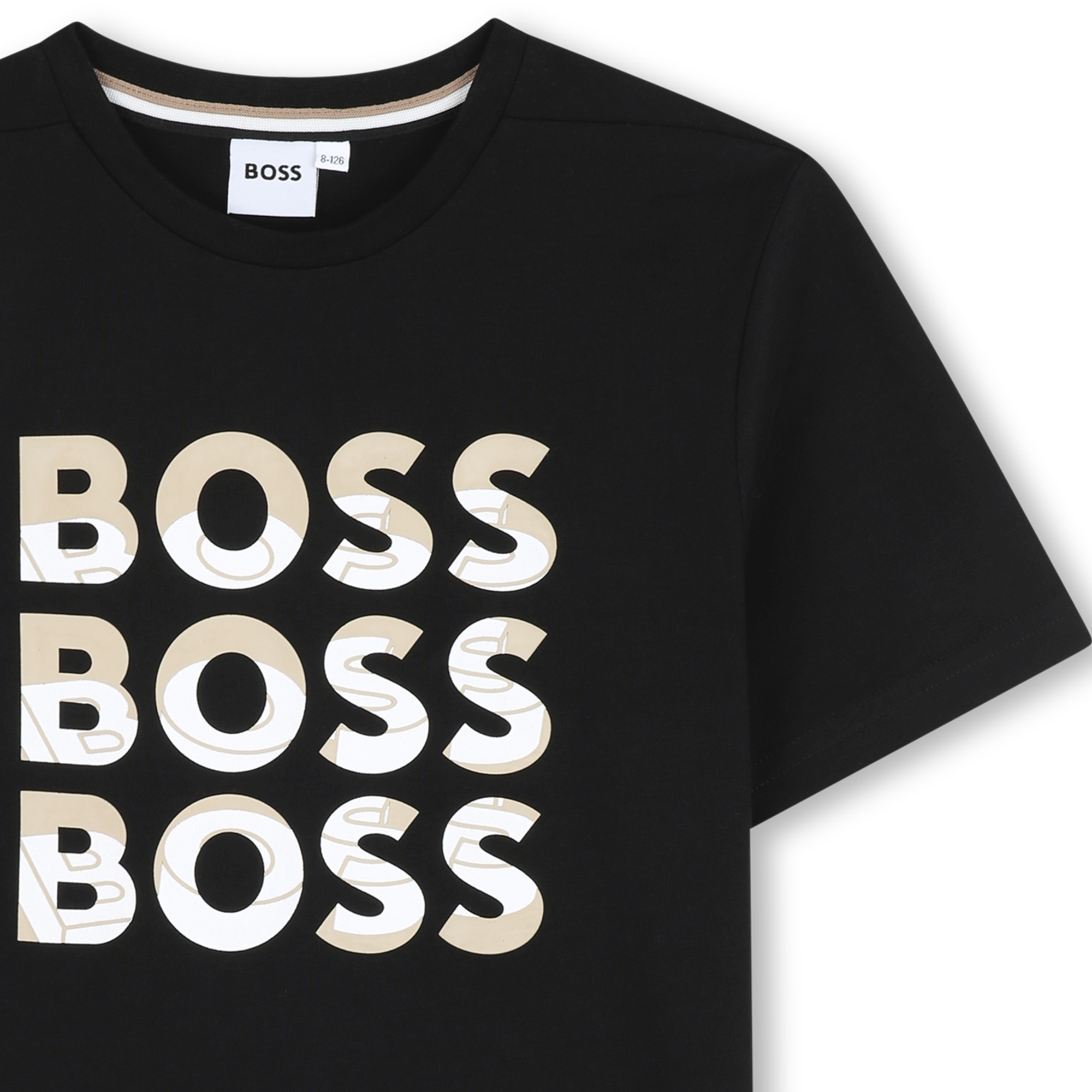 T-shirt coton manches courtes BOSS pour GARCON