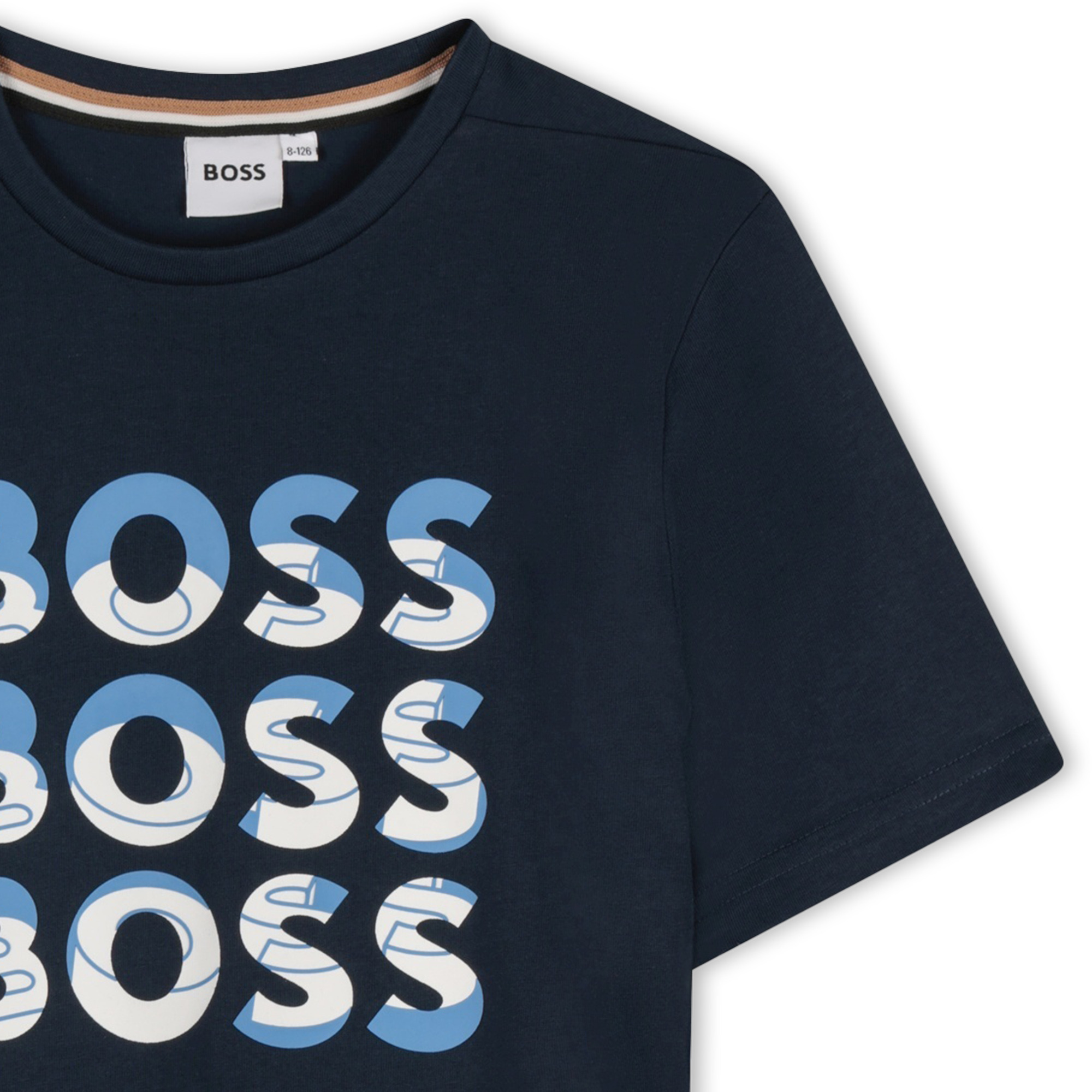 Camiseta manga corta y algodón BOSS para NIÑO