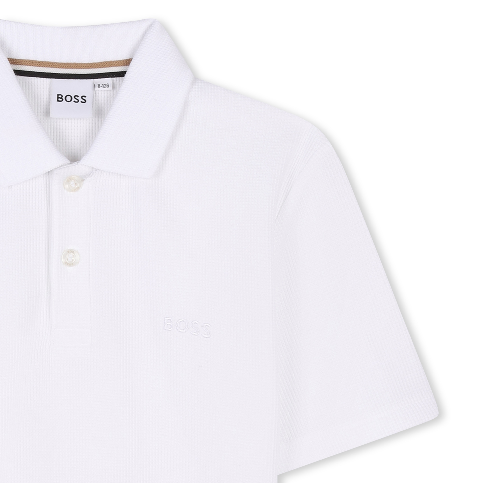 Cotton short-sleeved polo BOSS for BOY