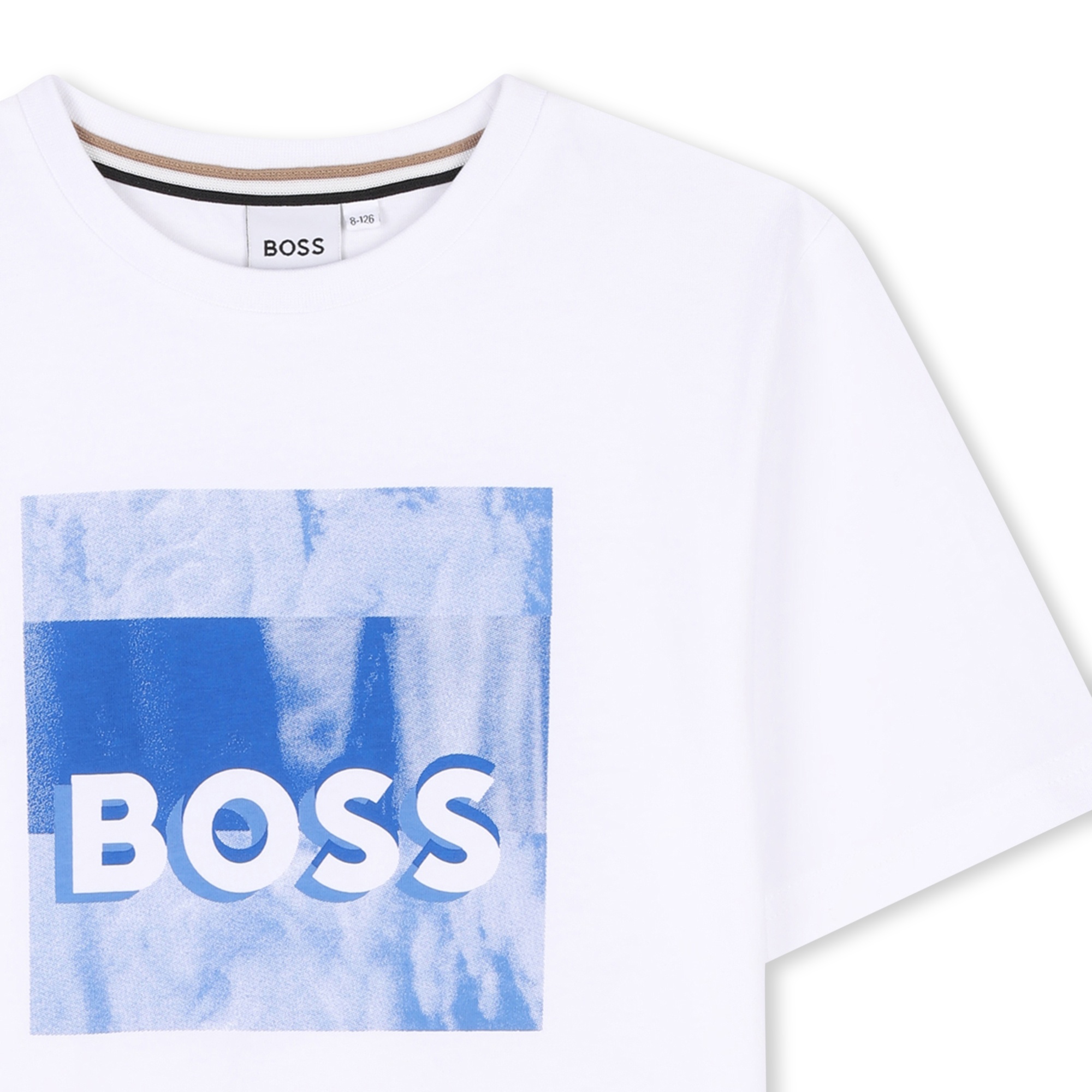 T-shirt manches courtes coton BOSS pour GARCON