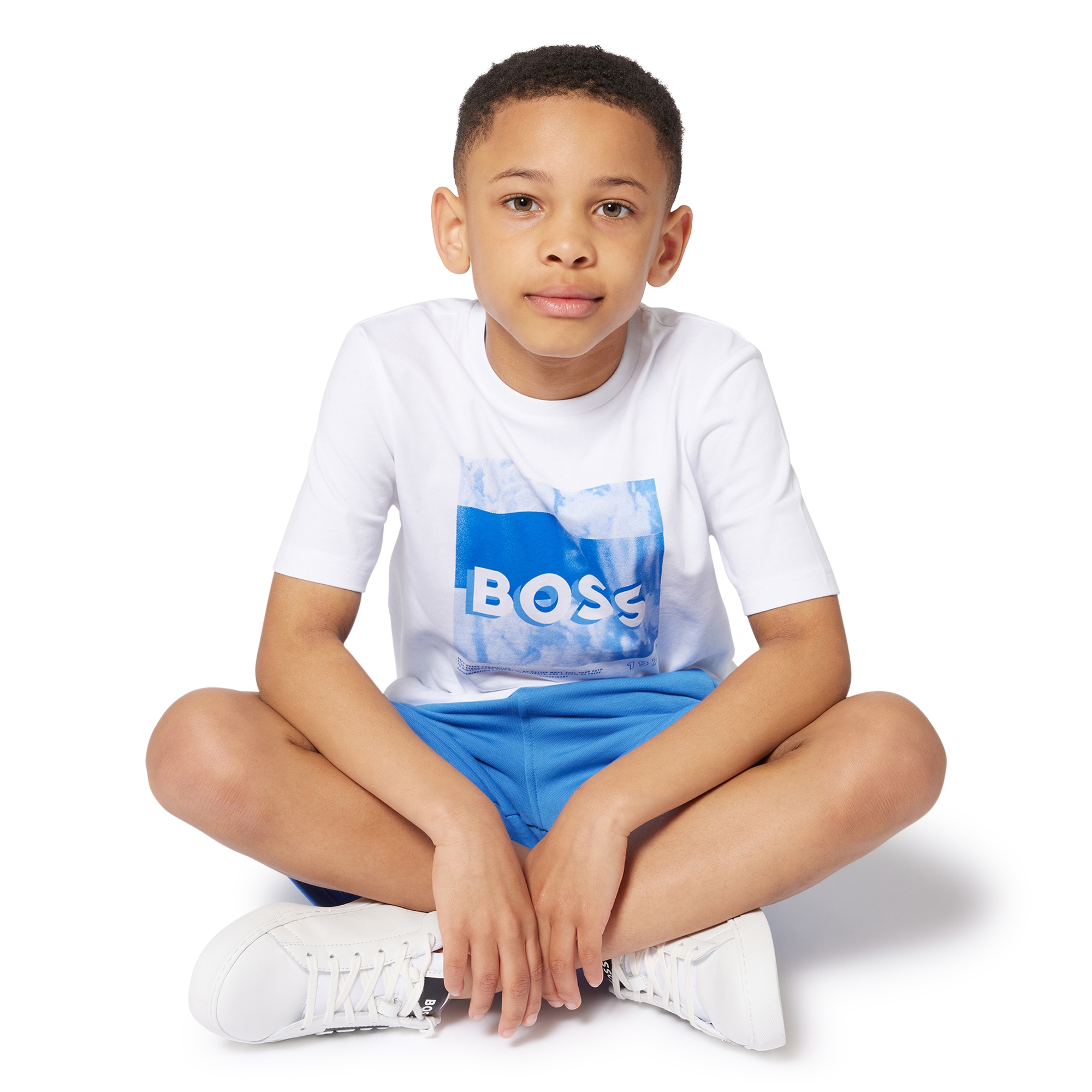 Short-sleeved cotton T-shirt BOSS for BOY