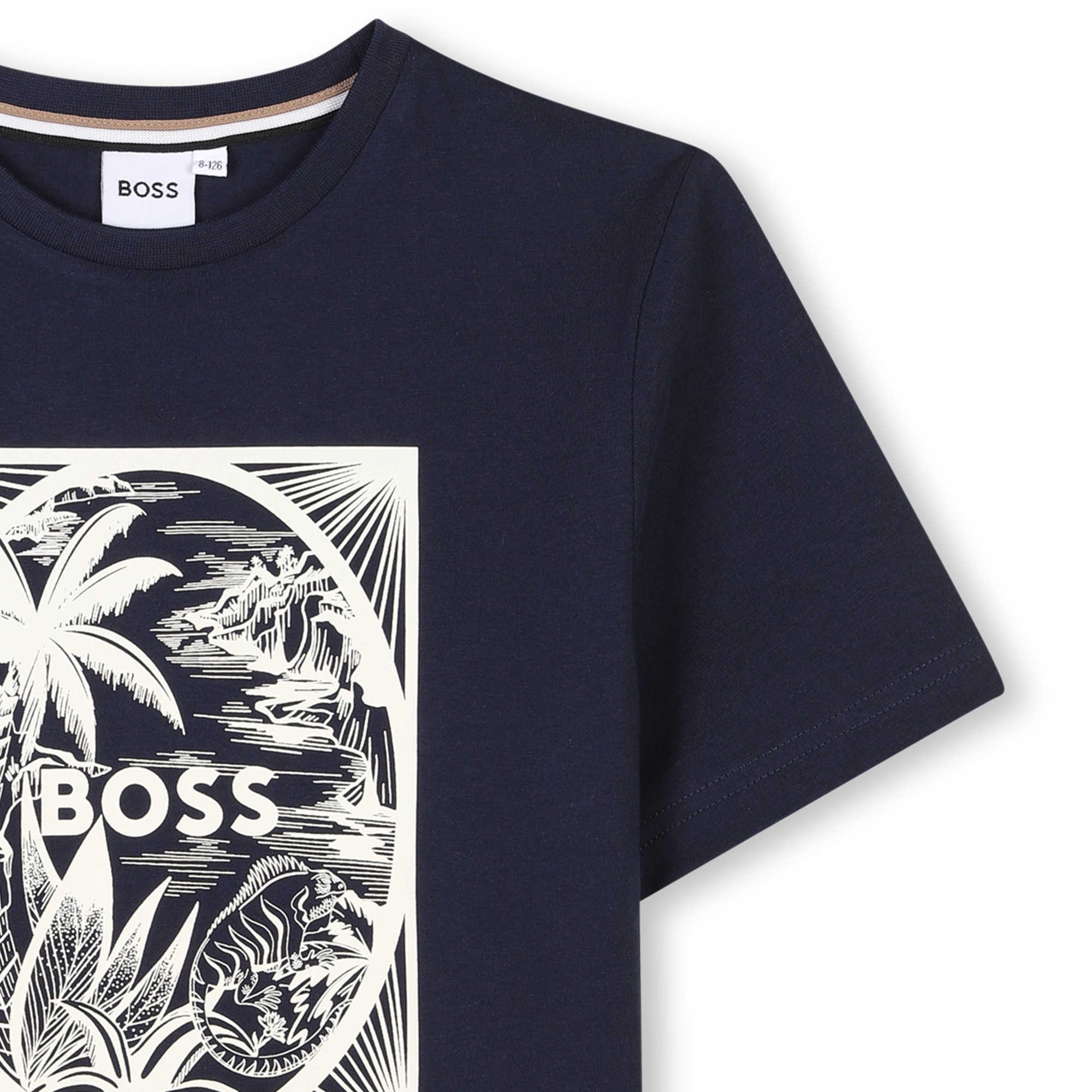 Short-sleeved cotton T-shirt BOSS for BOY