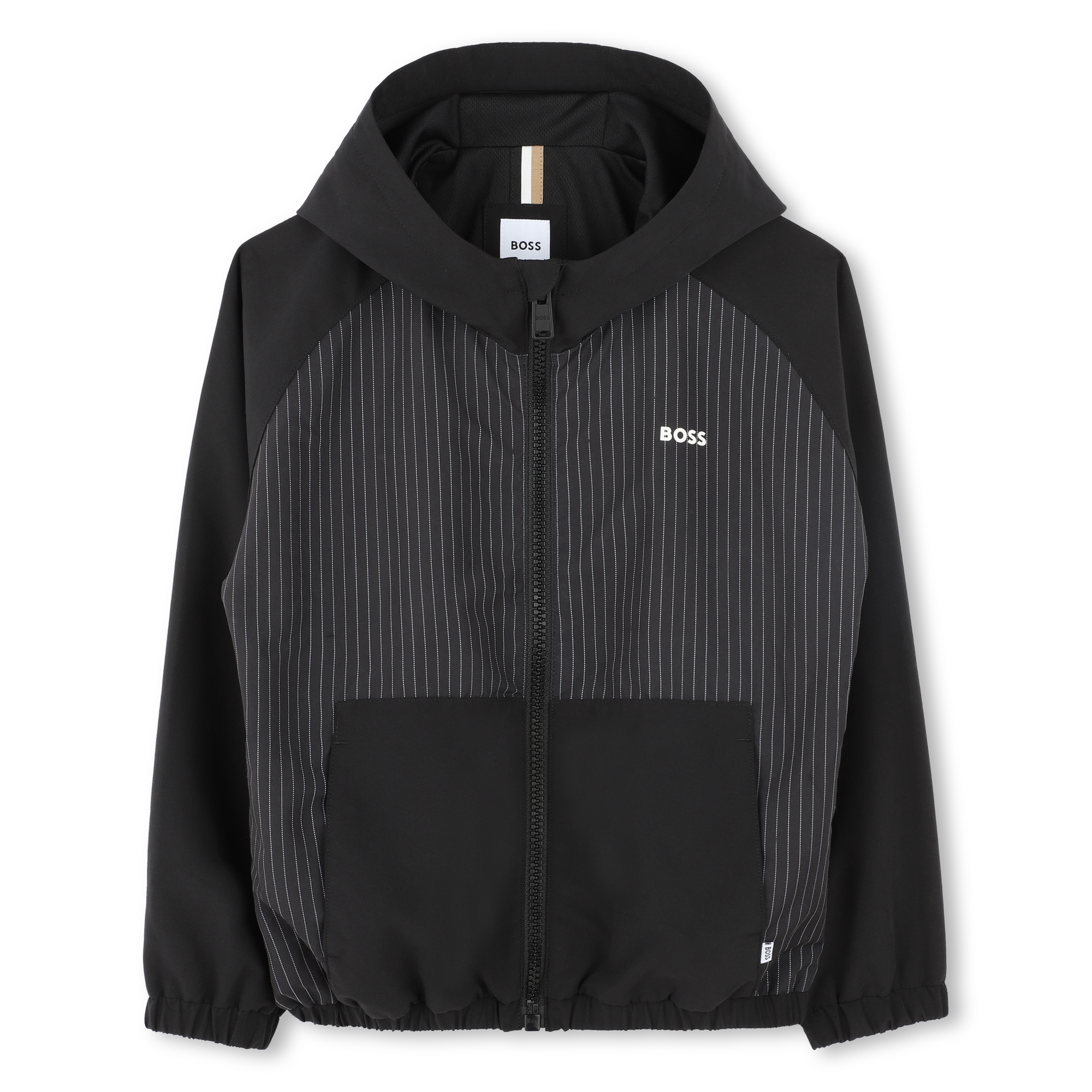 Zip-up hooded windbreaker BOSS for BOY