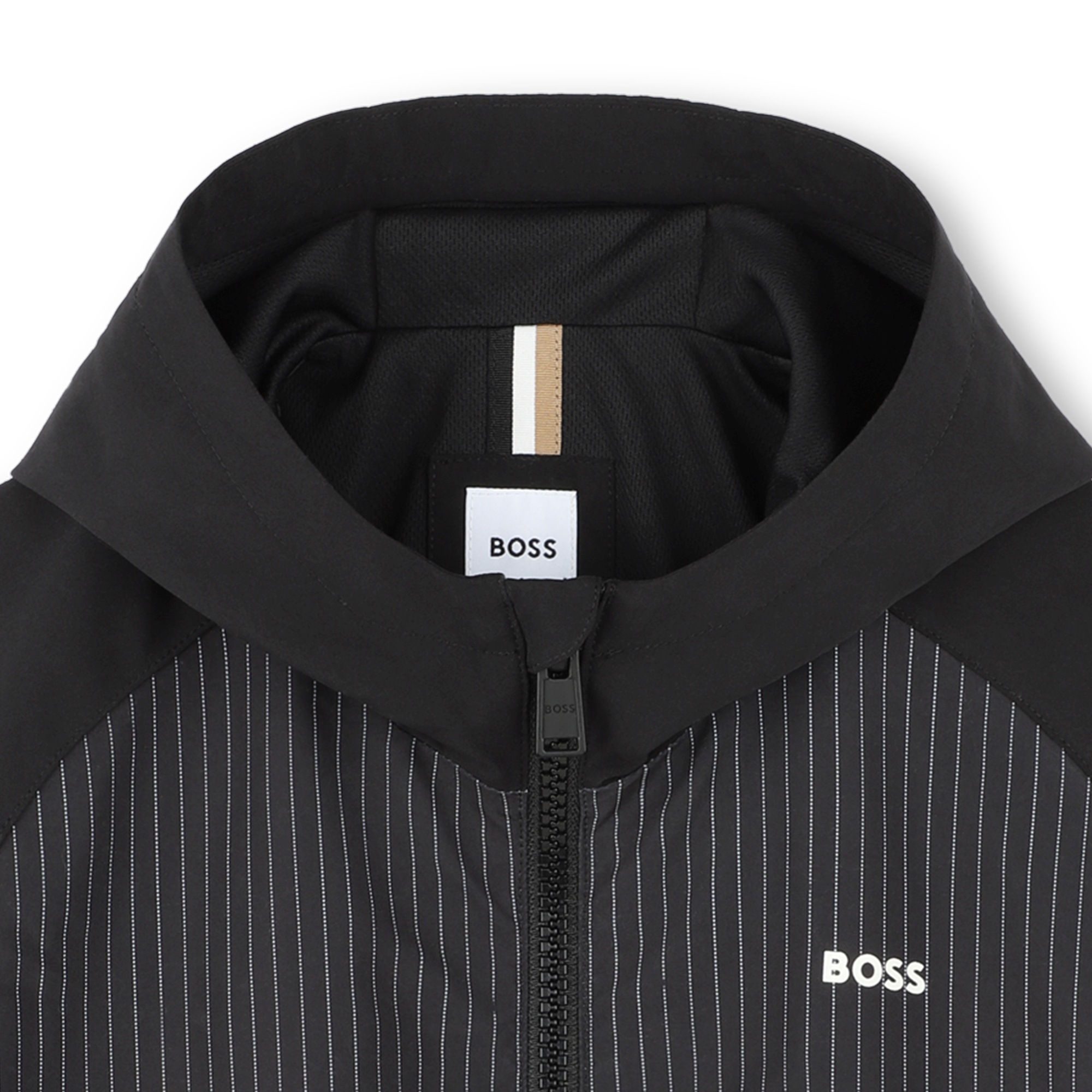 Zip-up hooded windbreaker BOSS for BOY