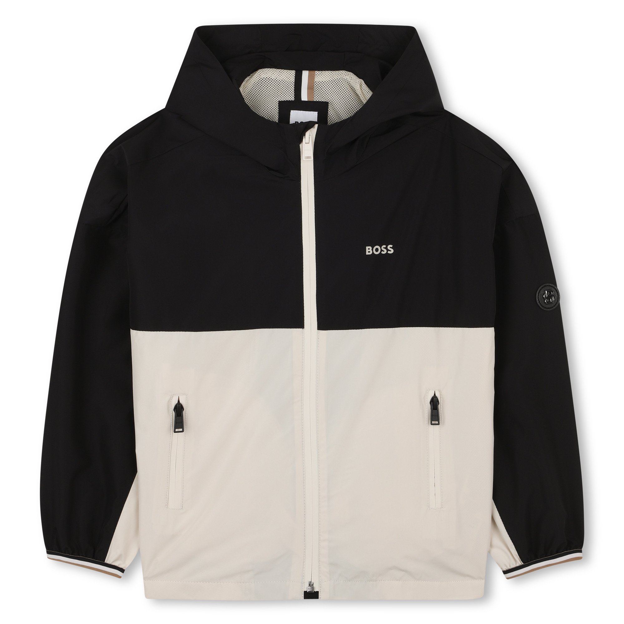 Two-tone hooded windbreaker BOSS for BOY